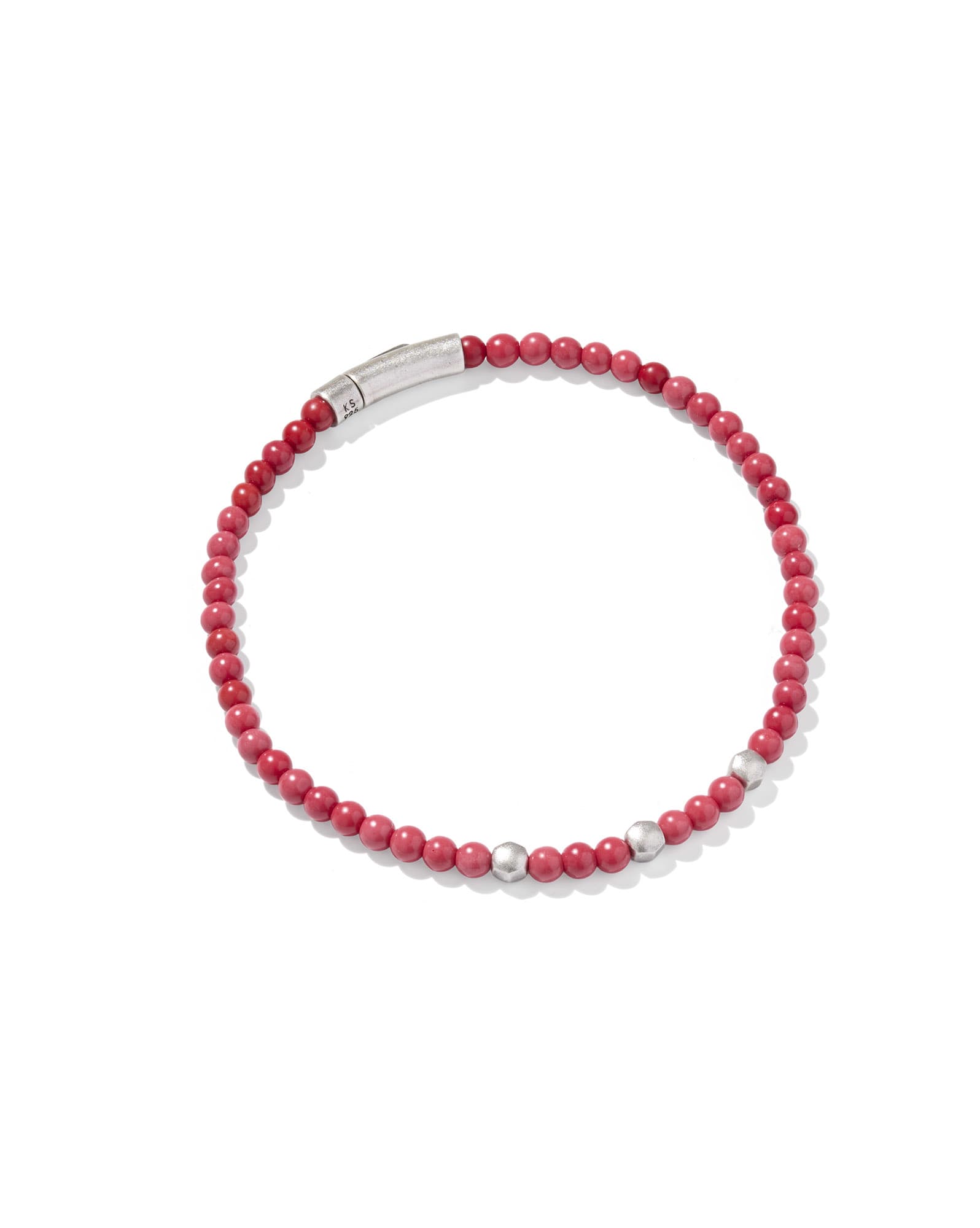 Otto Oxidized Sterling Silver Beaded Bracelet