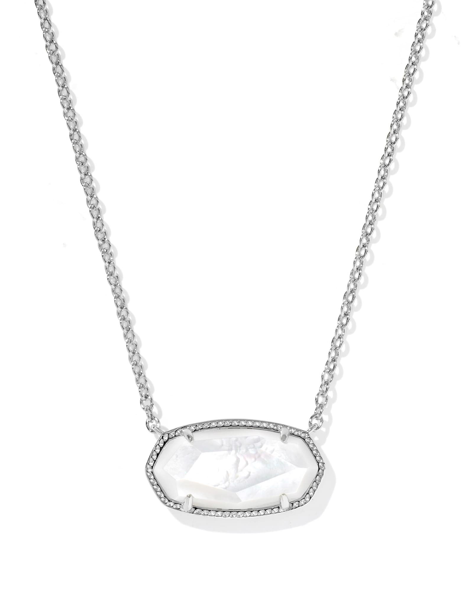 Elisa Silver Statement Short Pendant Necklace