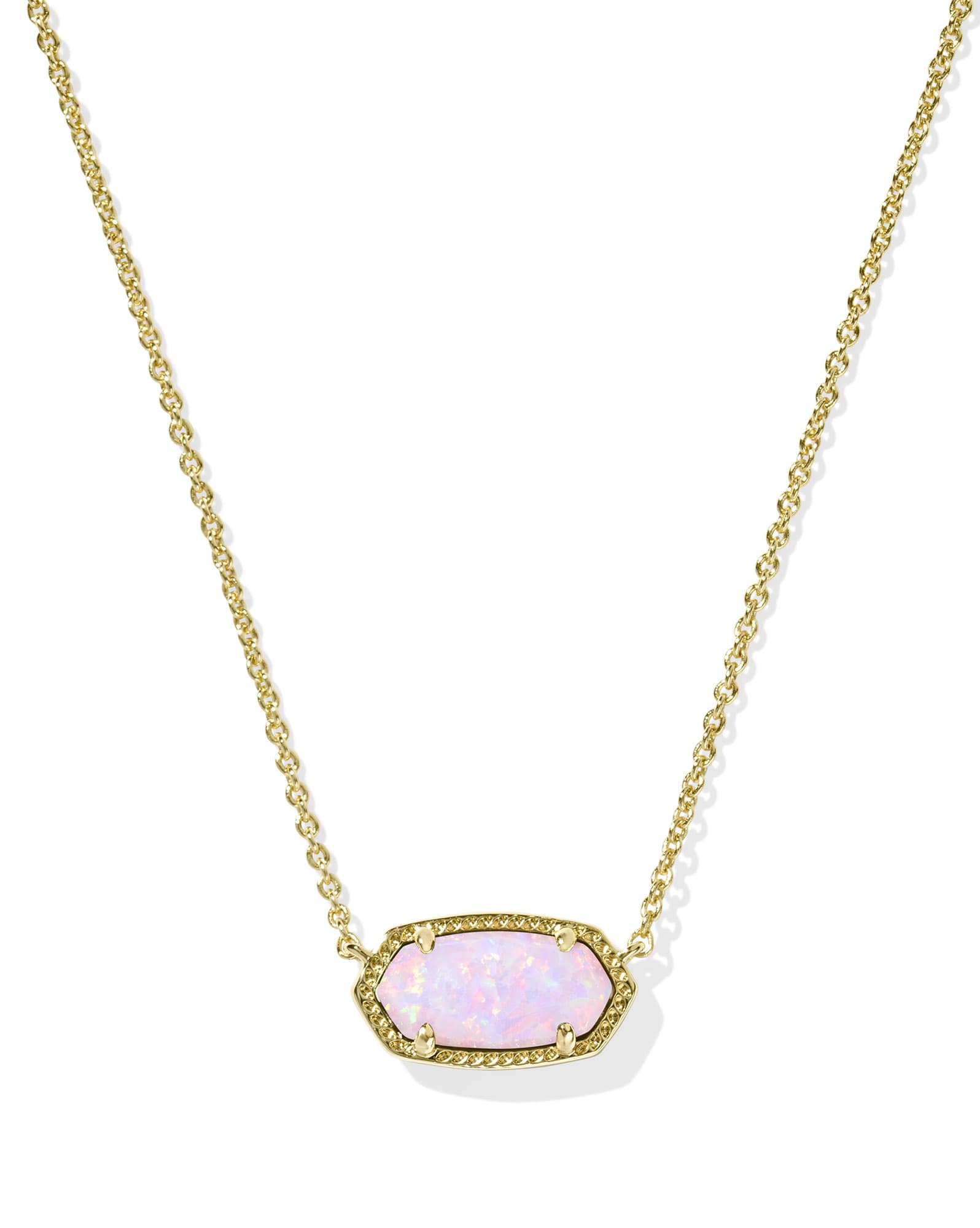 Elisa Gold Short Pendant Necklace