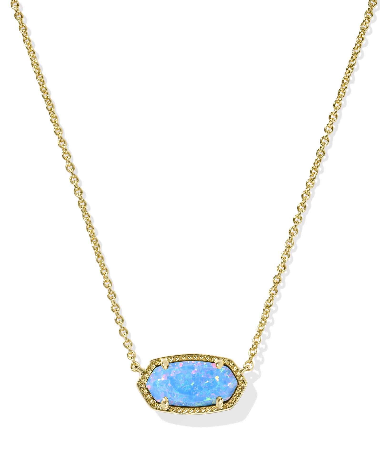 Elisa Gold Short Pendant Necklace