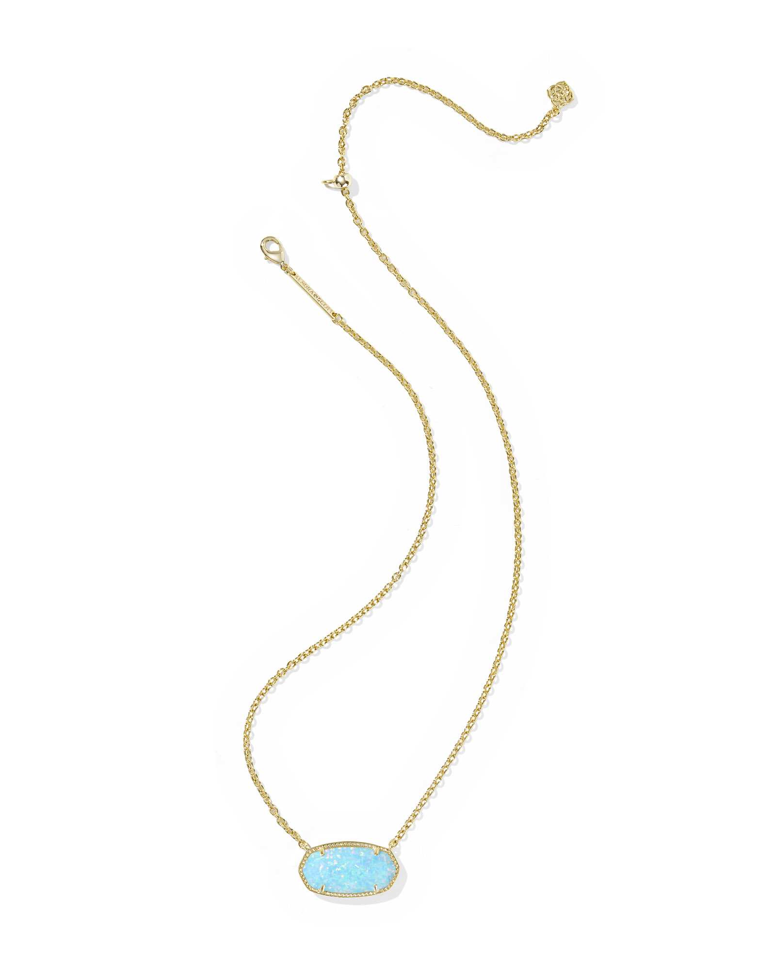 Elisa Gold Statement Short Pendant Necklace