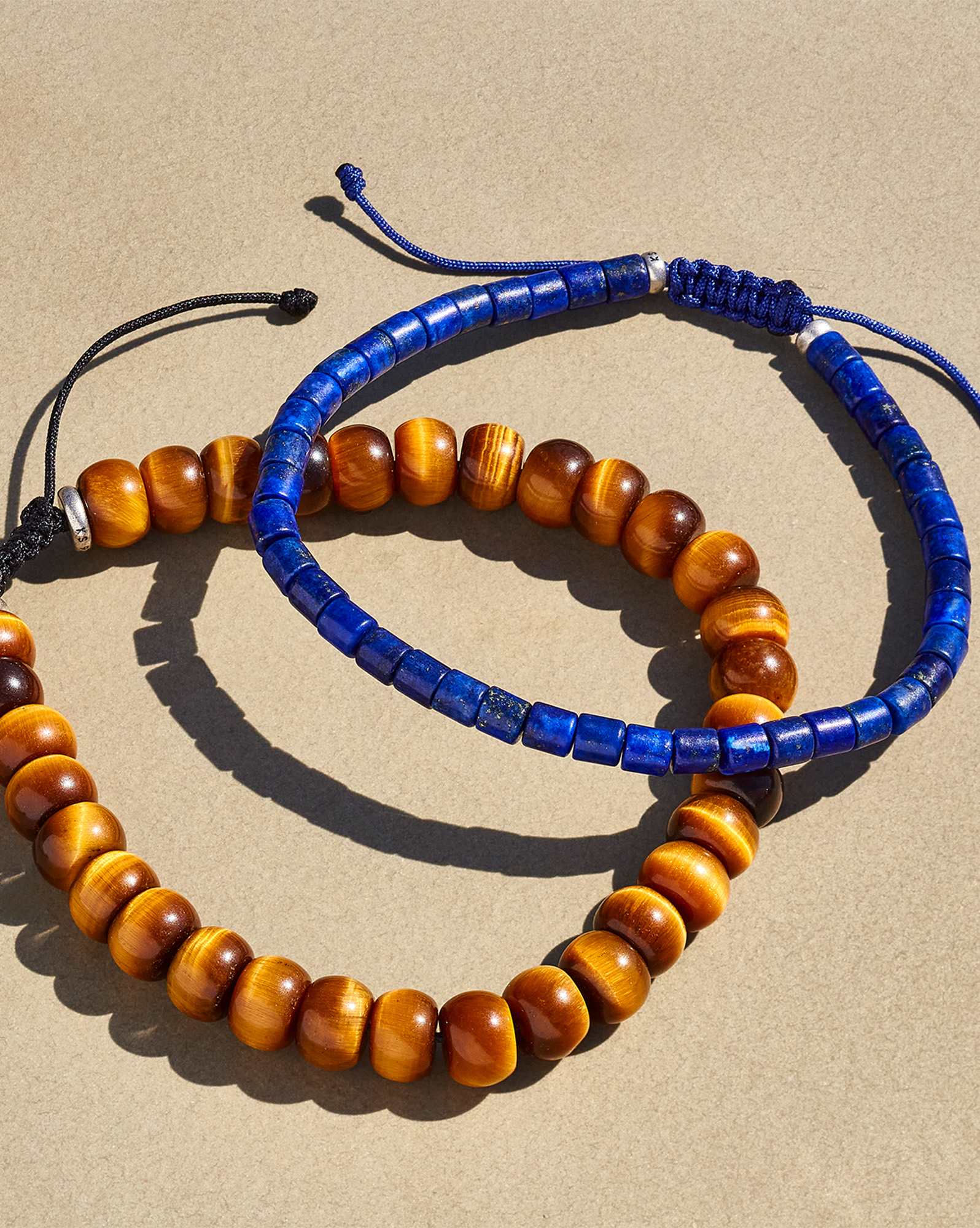 Grey Oxidized Sterling Silver Bracelet in Blue Lapis