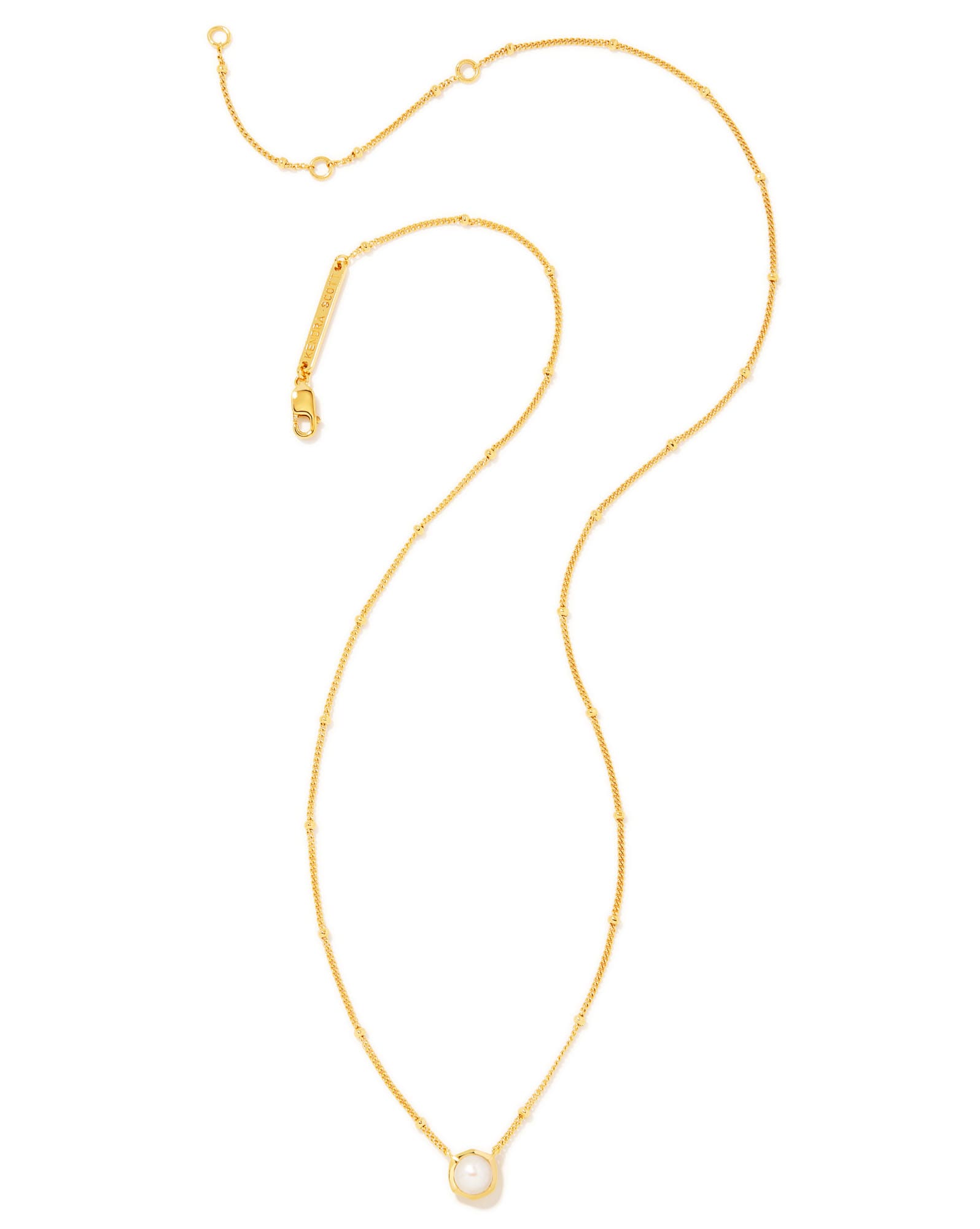 Davie Pearl 18k Gold Vermeil Pendant Necklace in Freshwater Cultured Pearl