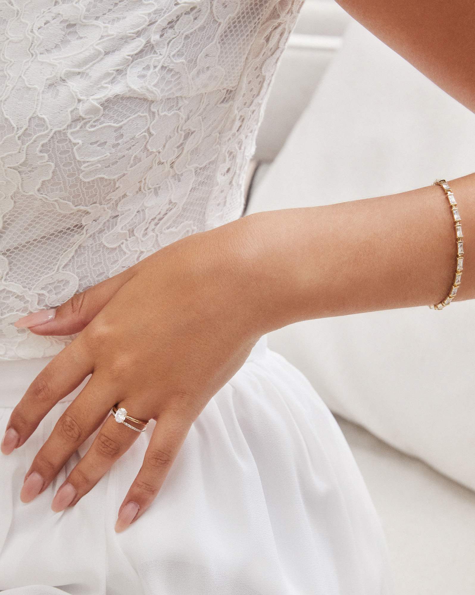 Pave Band Ring in 14k Yellow Gold