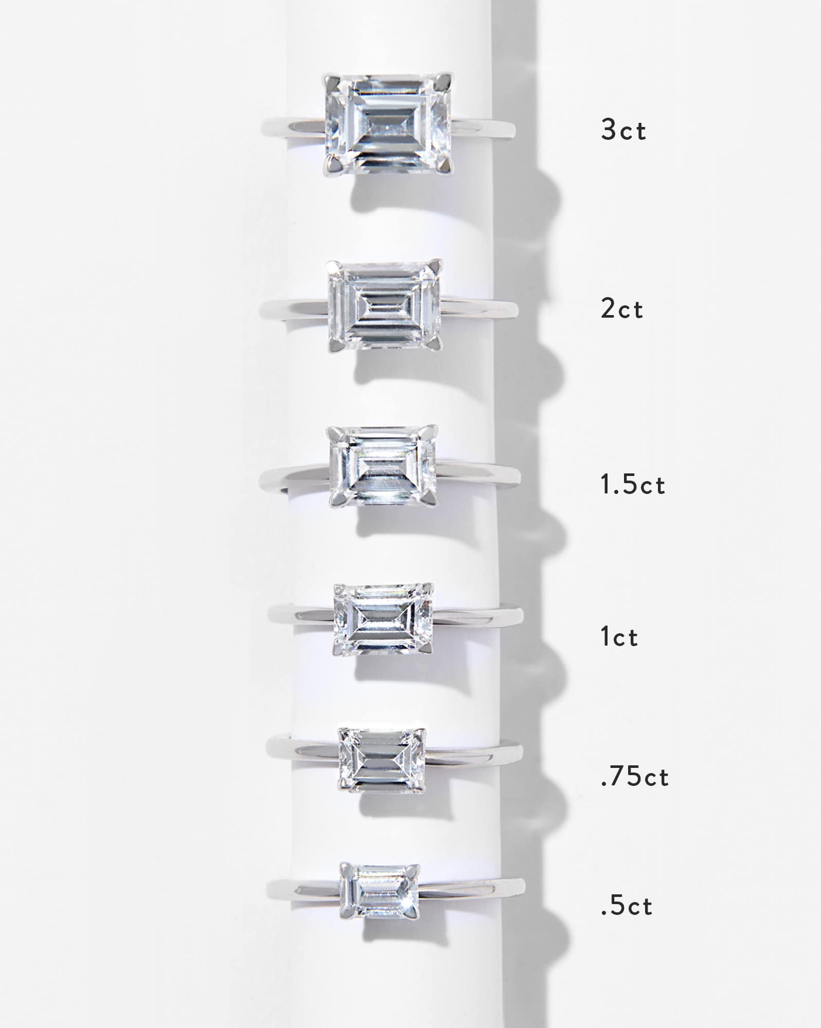 Emerald Solitaire Engagement Ring