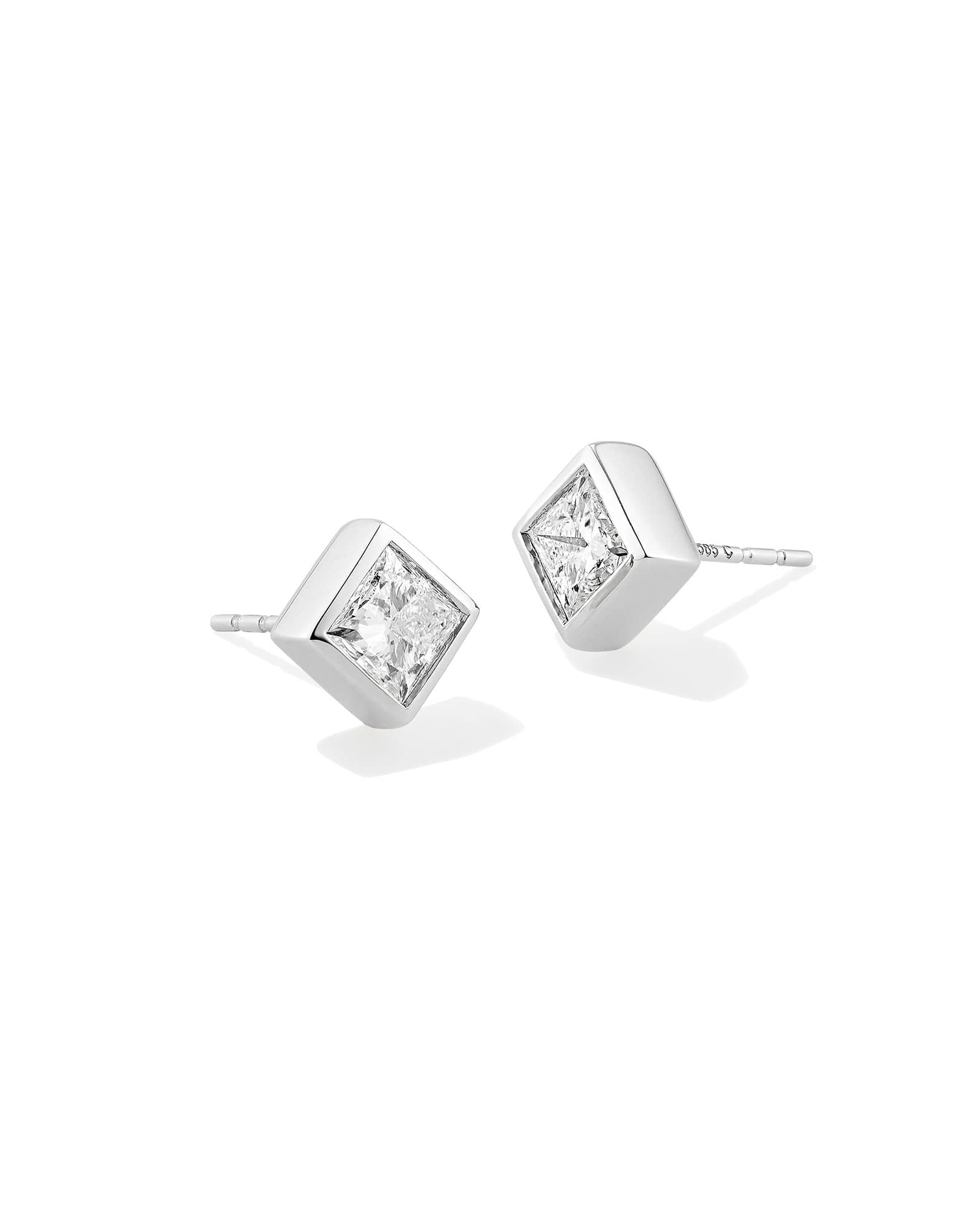 1.5 ct Lab Grown Diamond Michelle 14k White Gold Stud Earrings