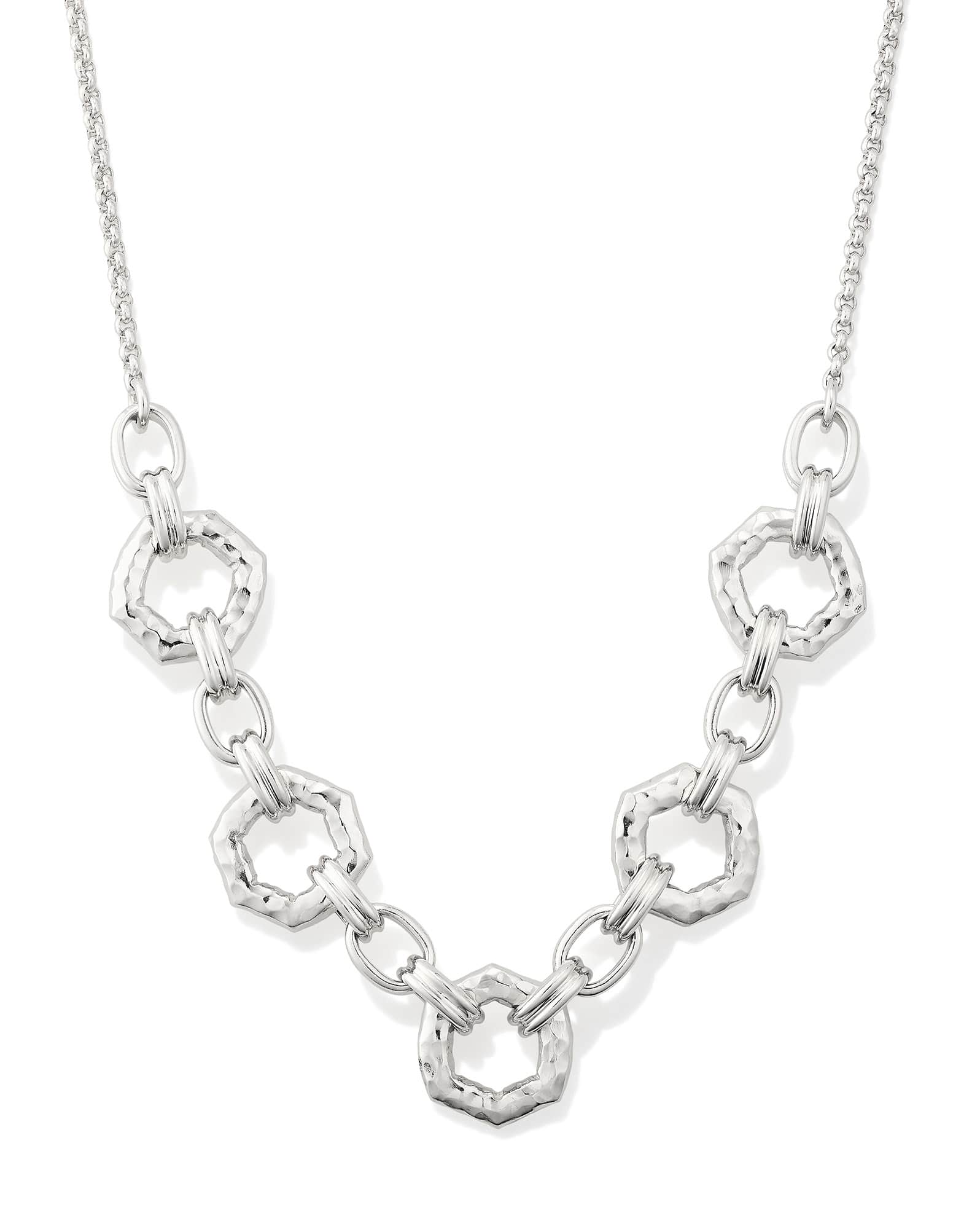Davie Sterling Silver Open Frame Chain Necklace