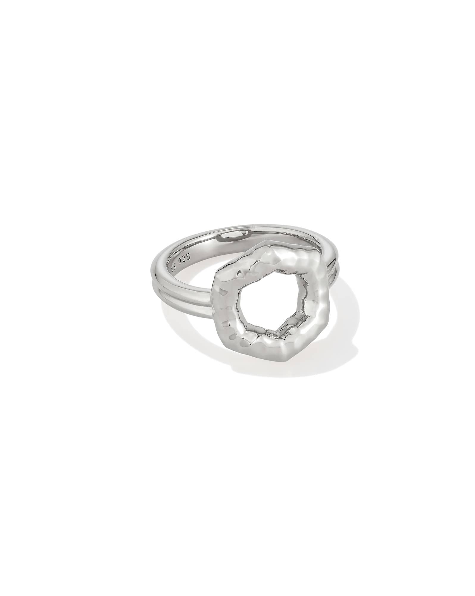 Davie Sterling Silver Open Frame Ring