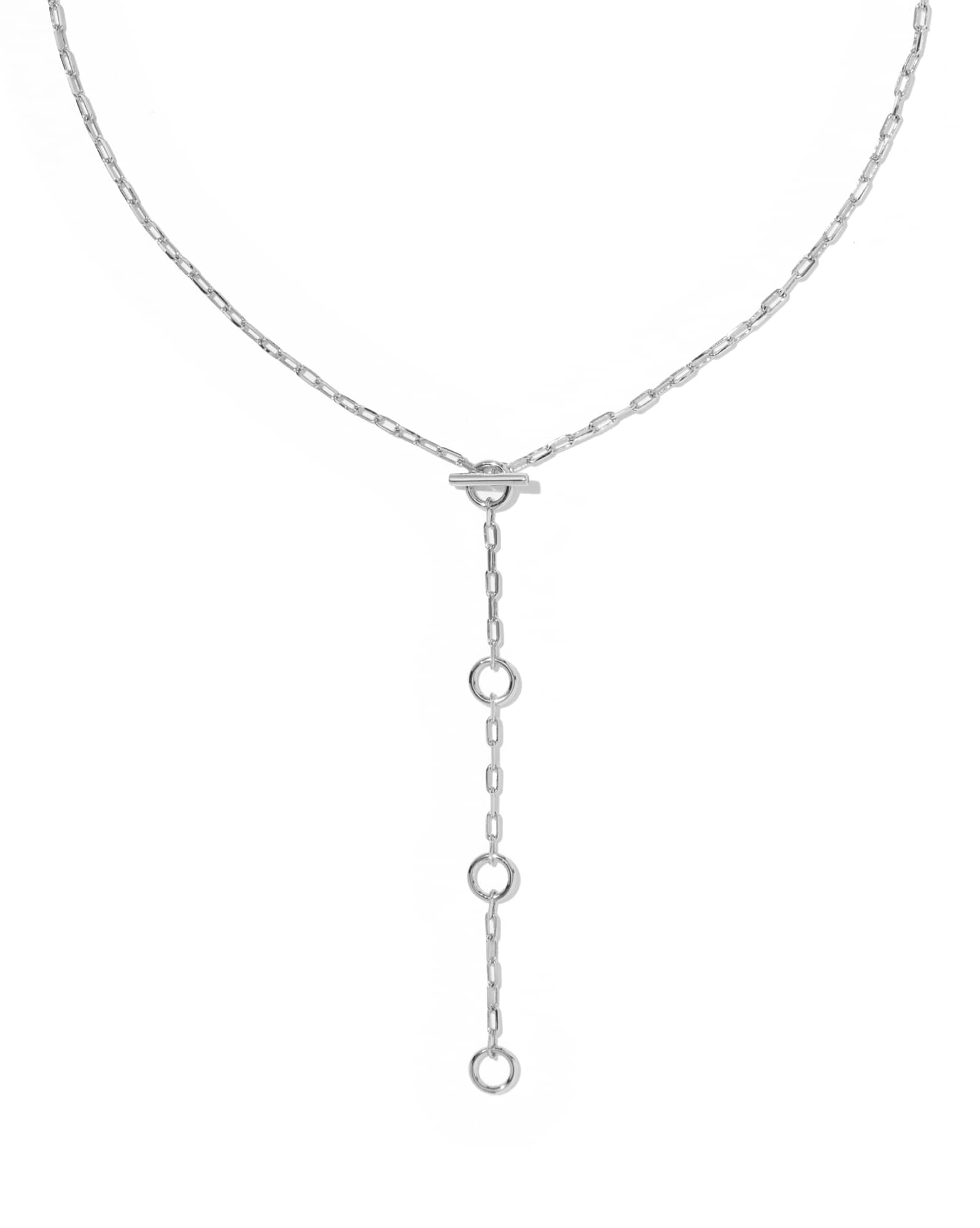 Andi Silver Y Necklace