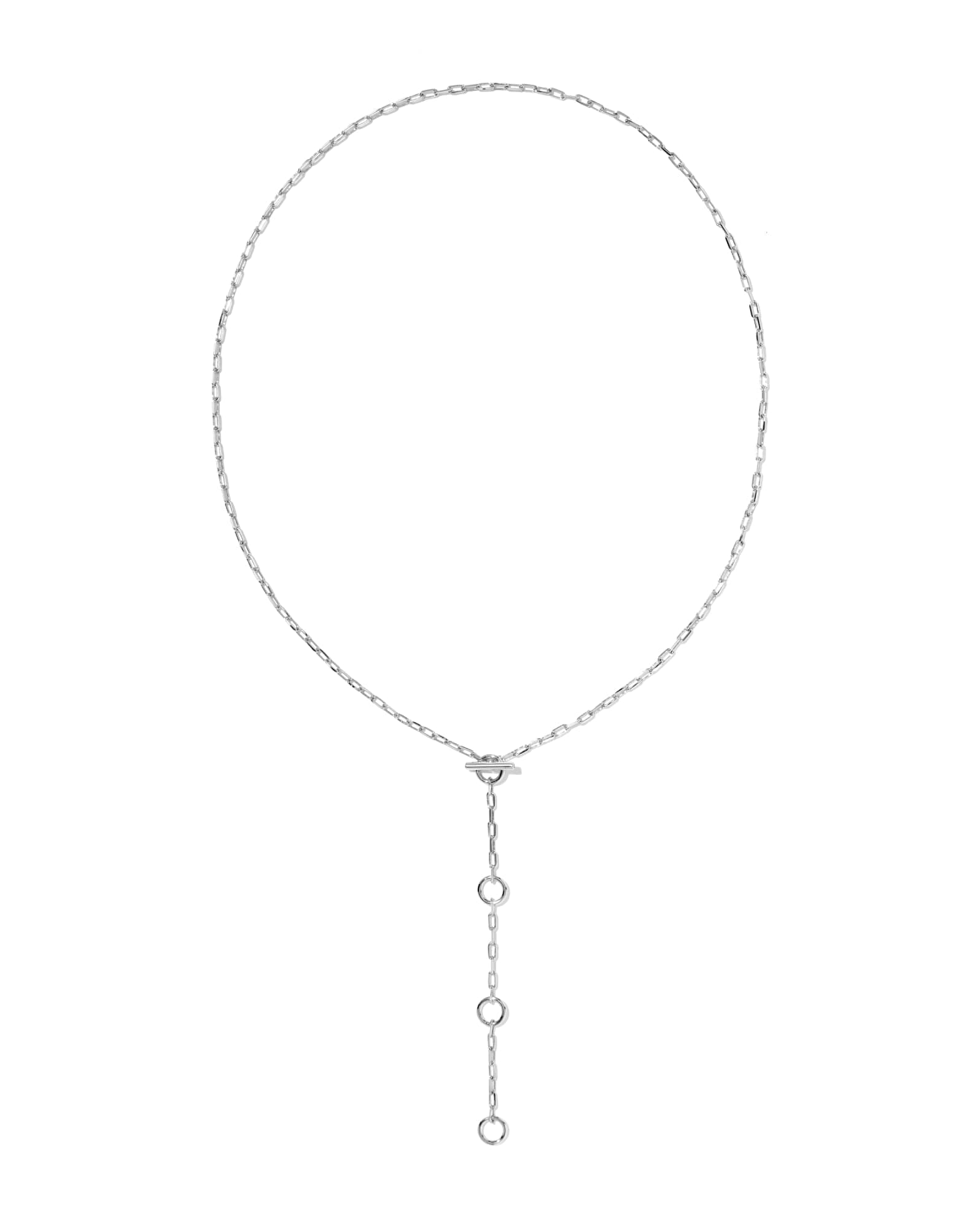 Andi Silver Y Necklace