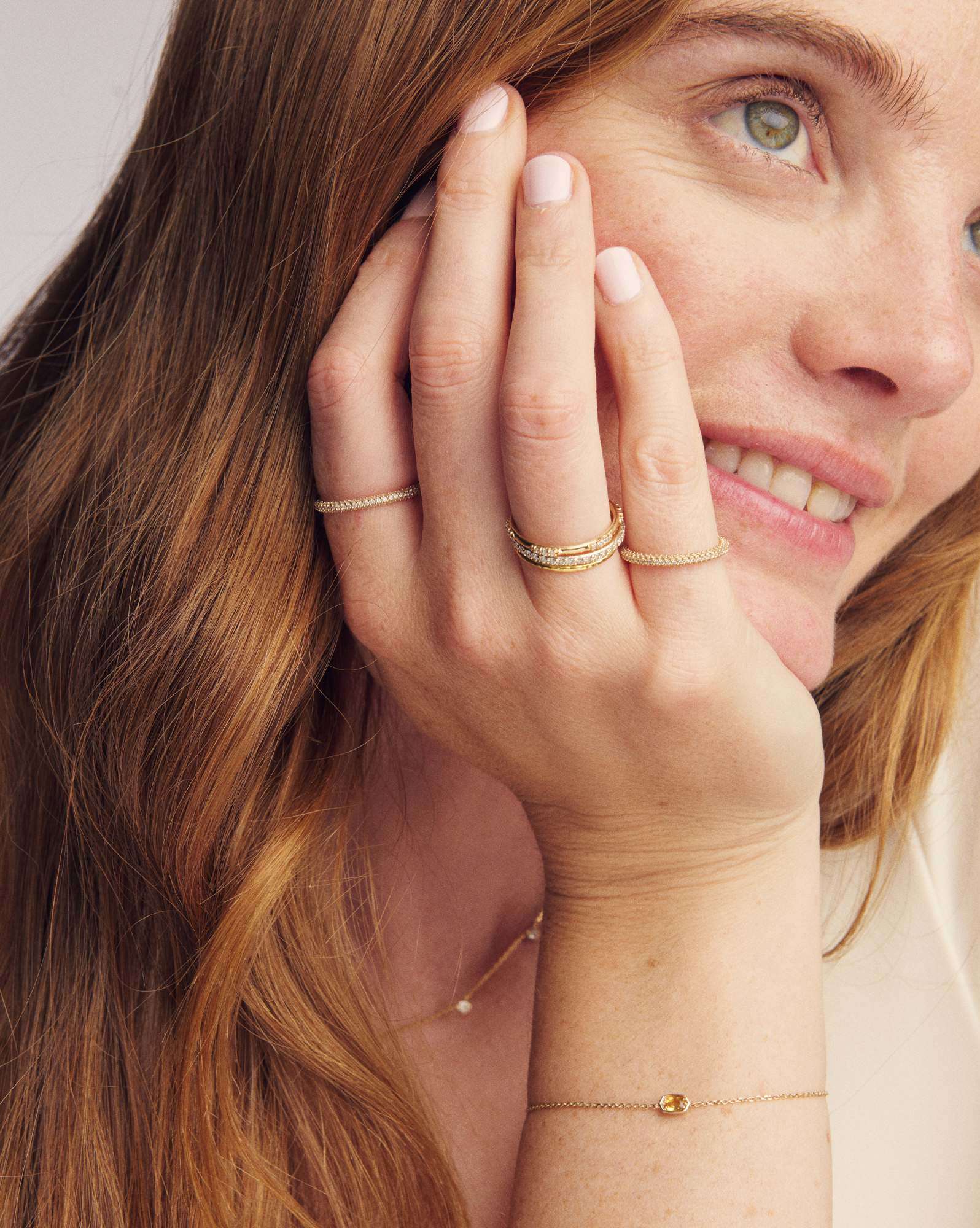 Marisa 14k Yellow Gold November Oval Solitaire Bracelet