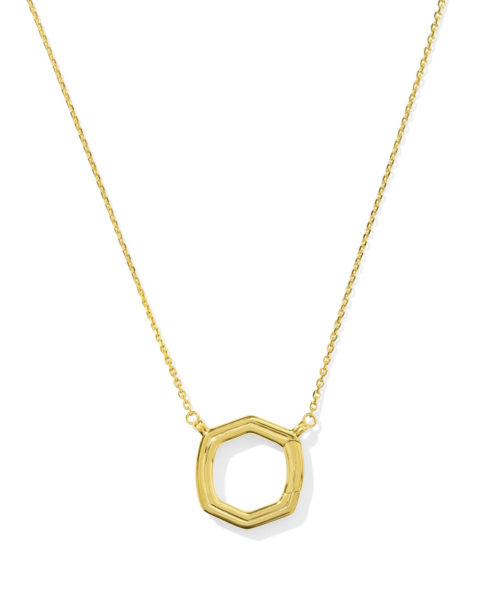 Davie Ridged Chain Necklace in 18k Gold Vermeil