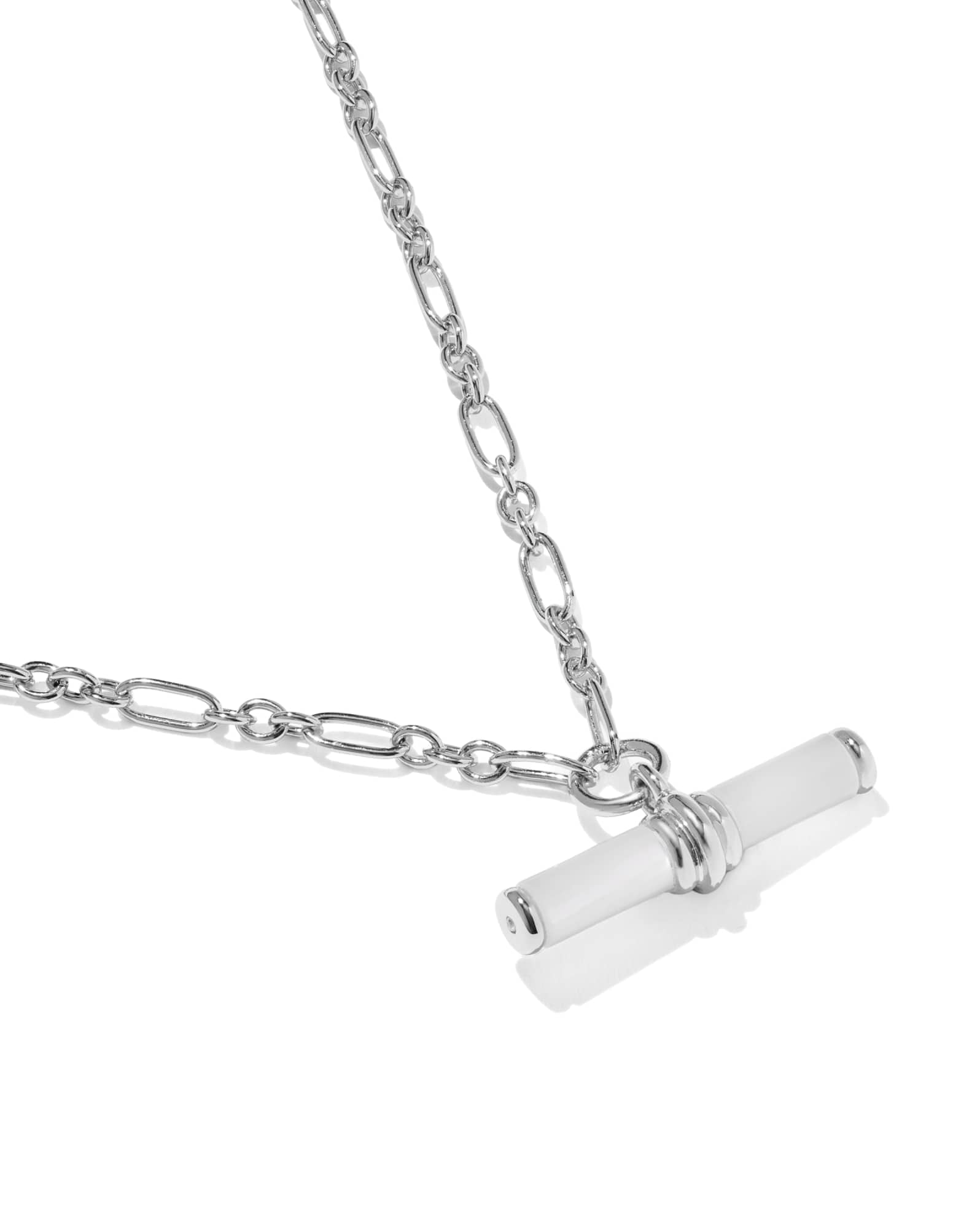 Bree Beaded T Bar Short Pendant Necklace
