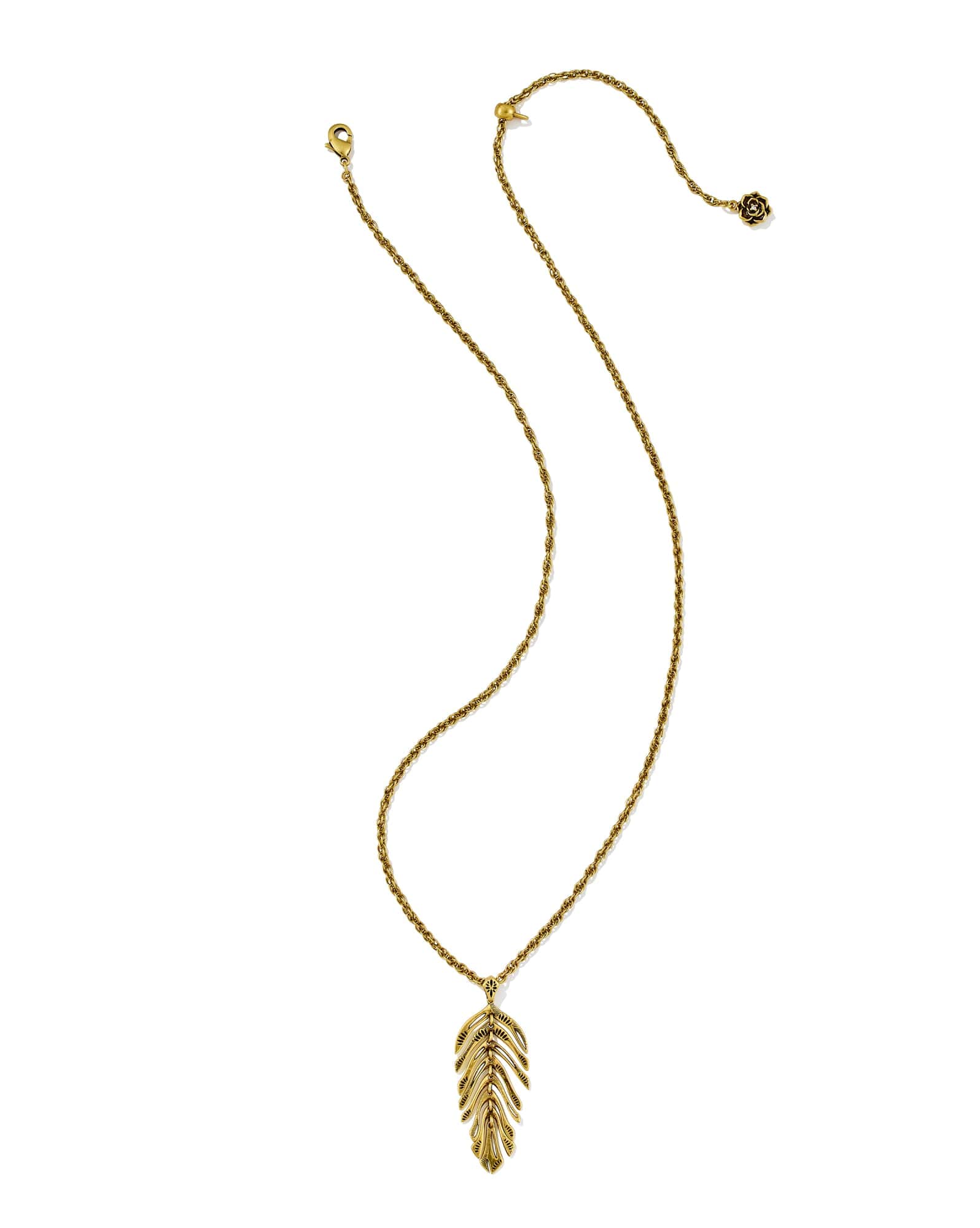 Calliope Vintage Gold Short Pendant Necklace