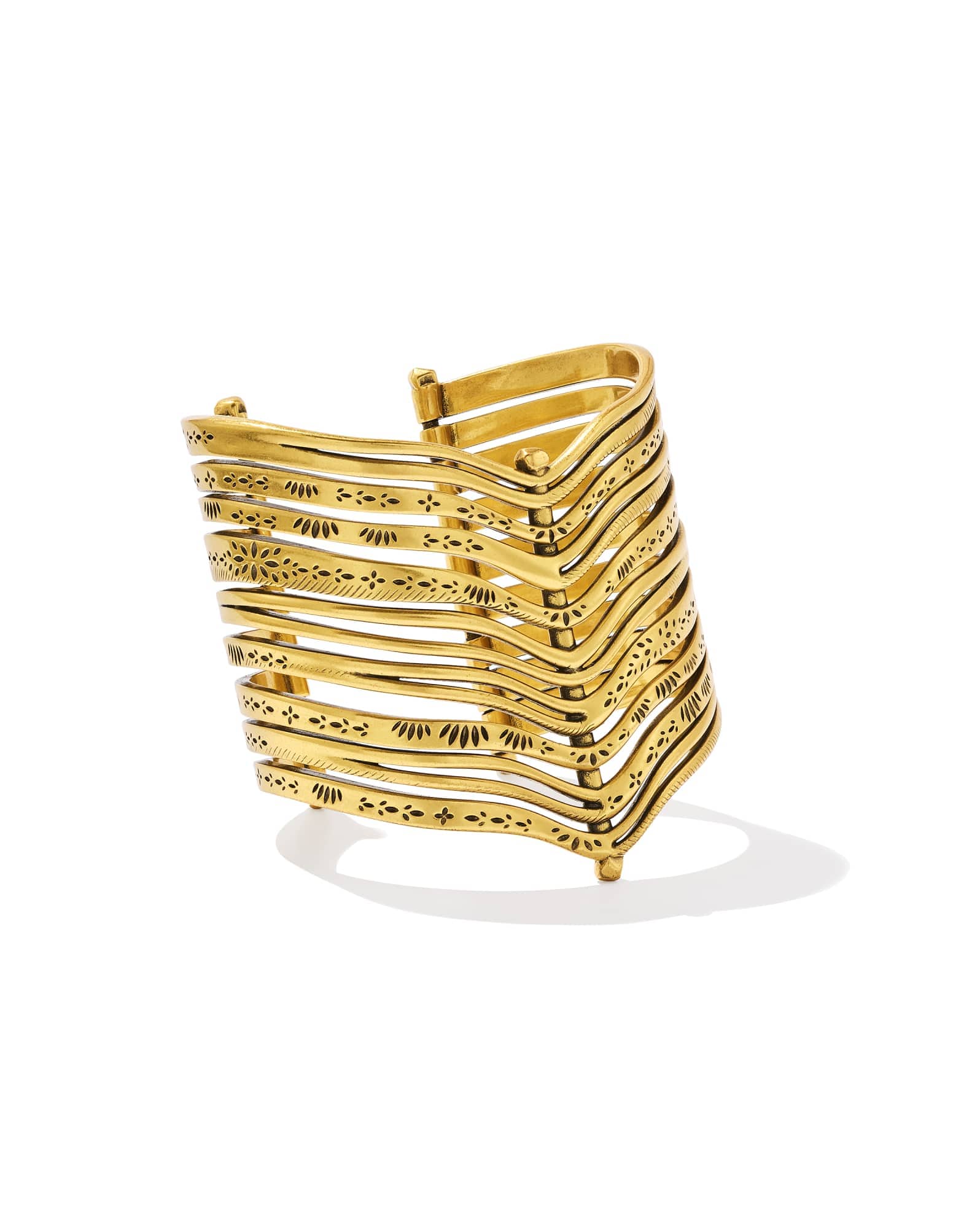 Calliope Vintage Gold Statement Cuff Bracelet