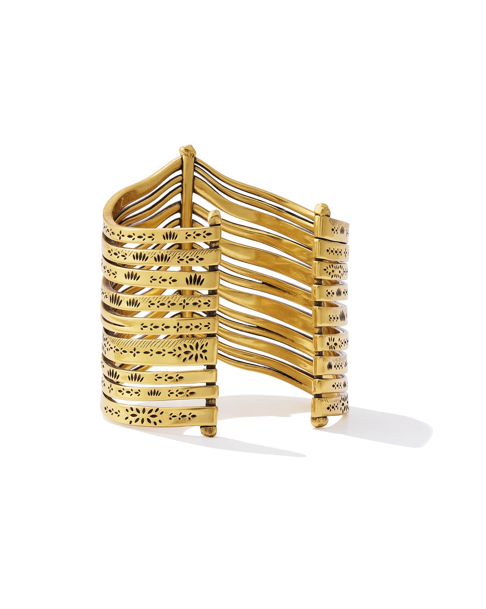 Calliope Vintage Gold Statement Cuff Bracelet
