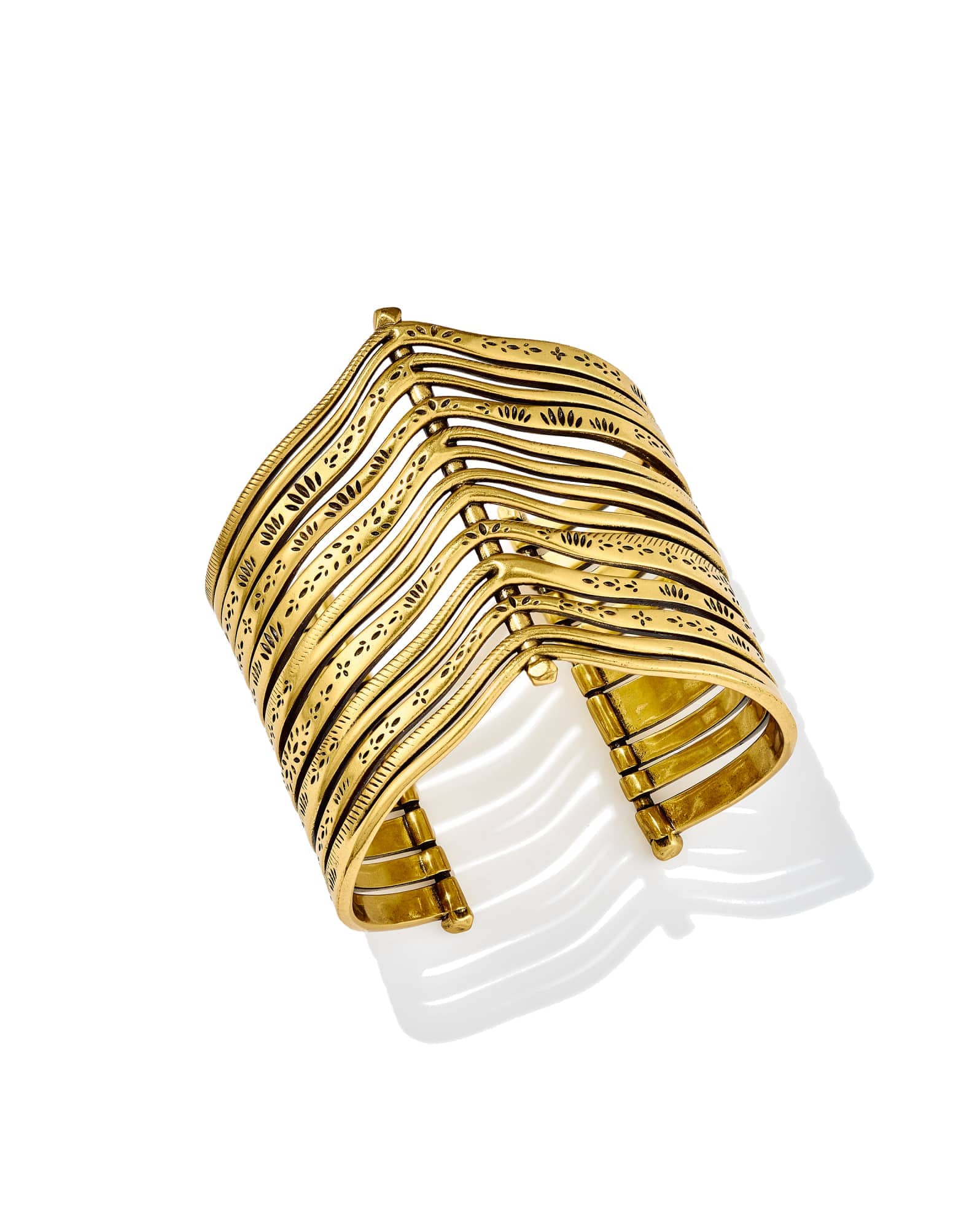 Calliope Vintage Gold Statement Cuff Bracelet