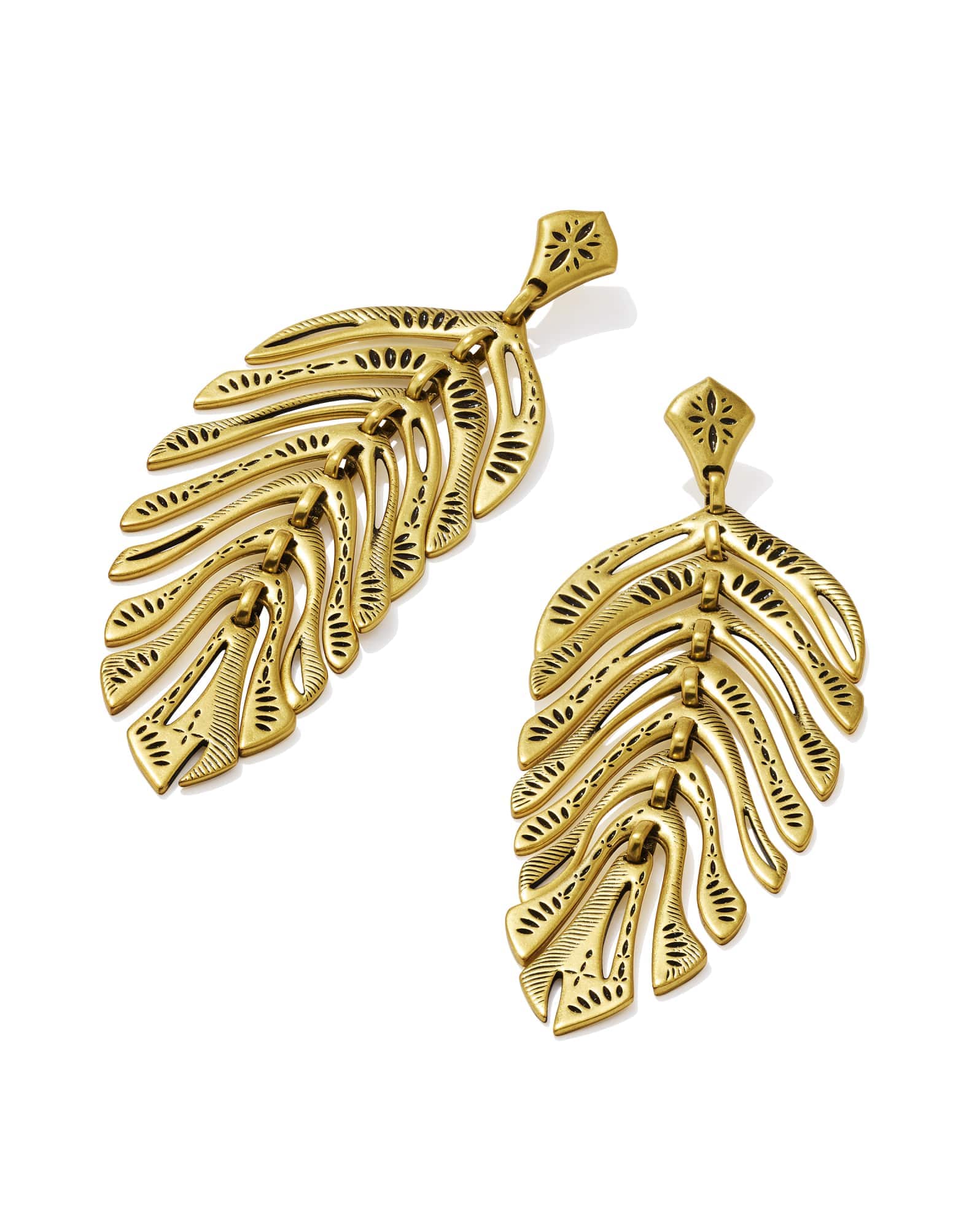 Calliope Vintage Gold Statement Earrings