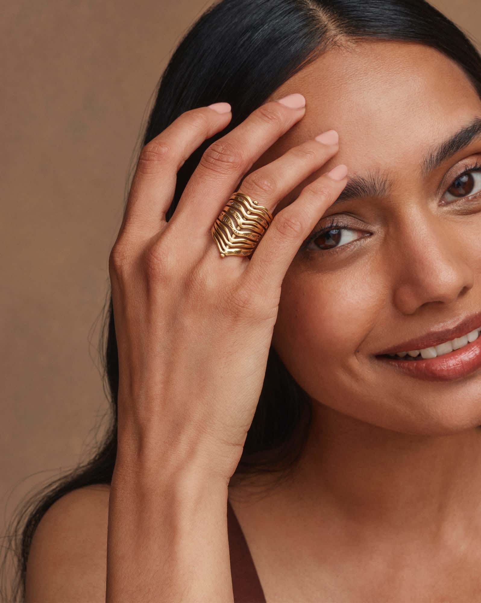 Calliope Vintage Gold Band Ring