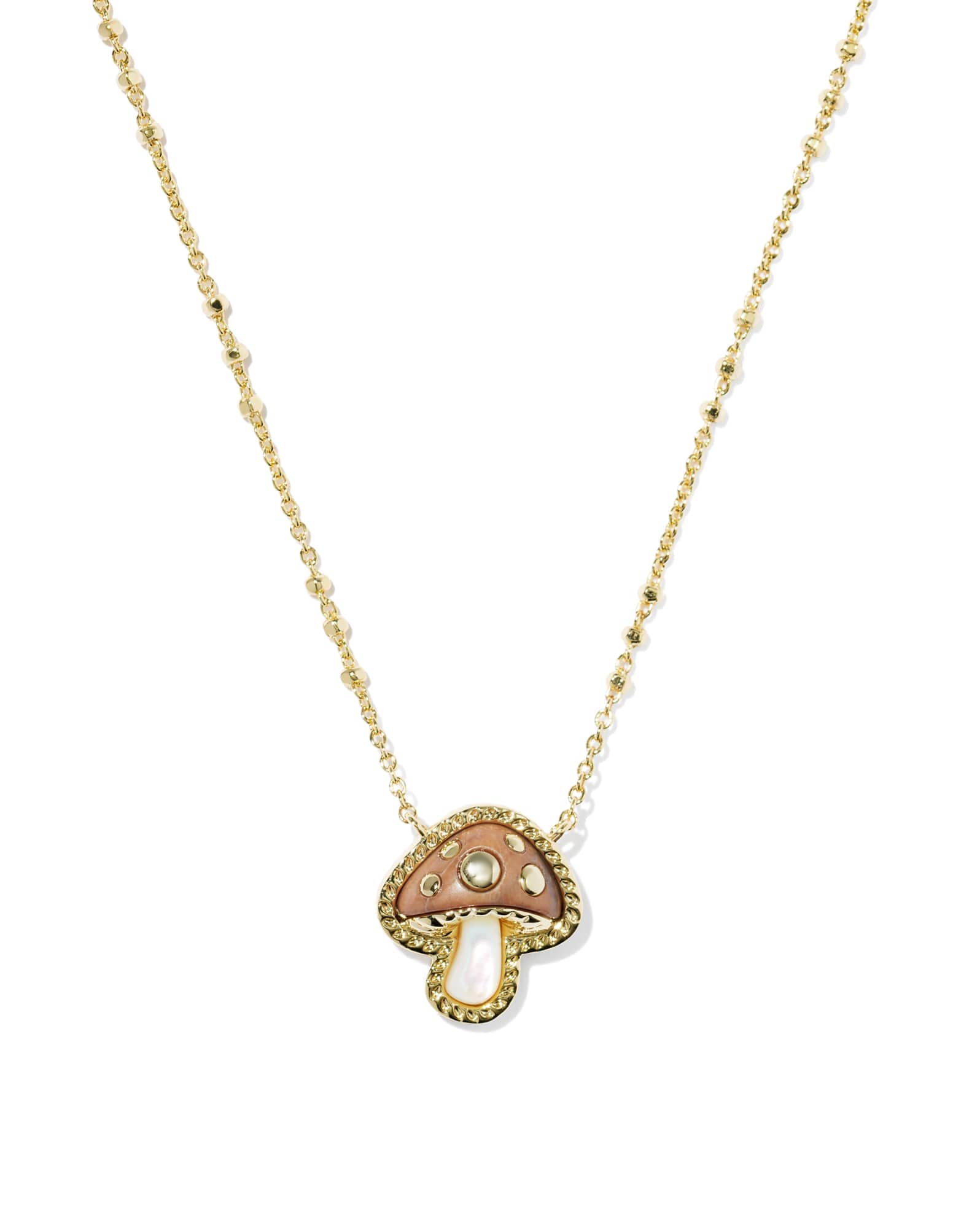 Mushroom Short Pendant Necklace