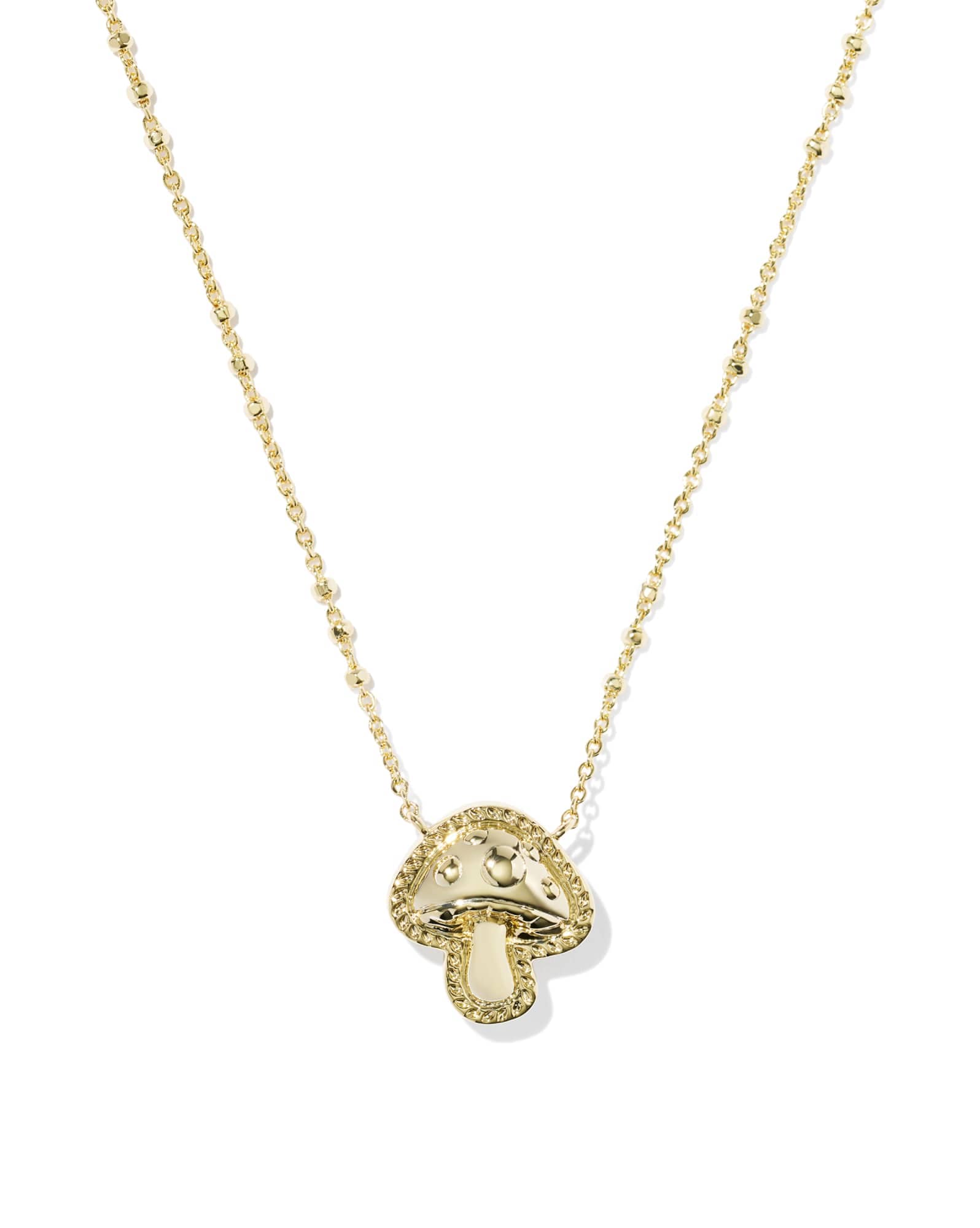 Mushroom Short Pendant Necklace