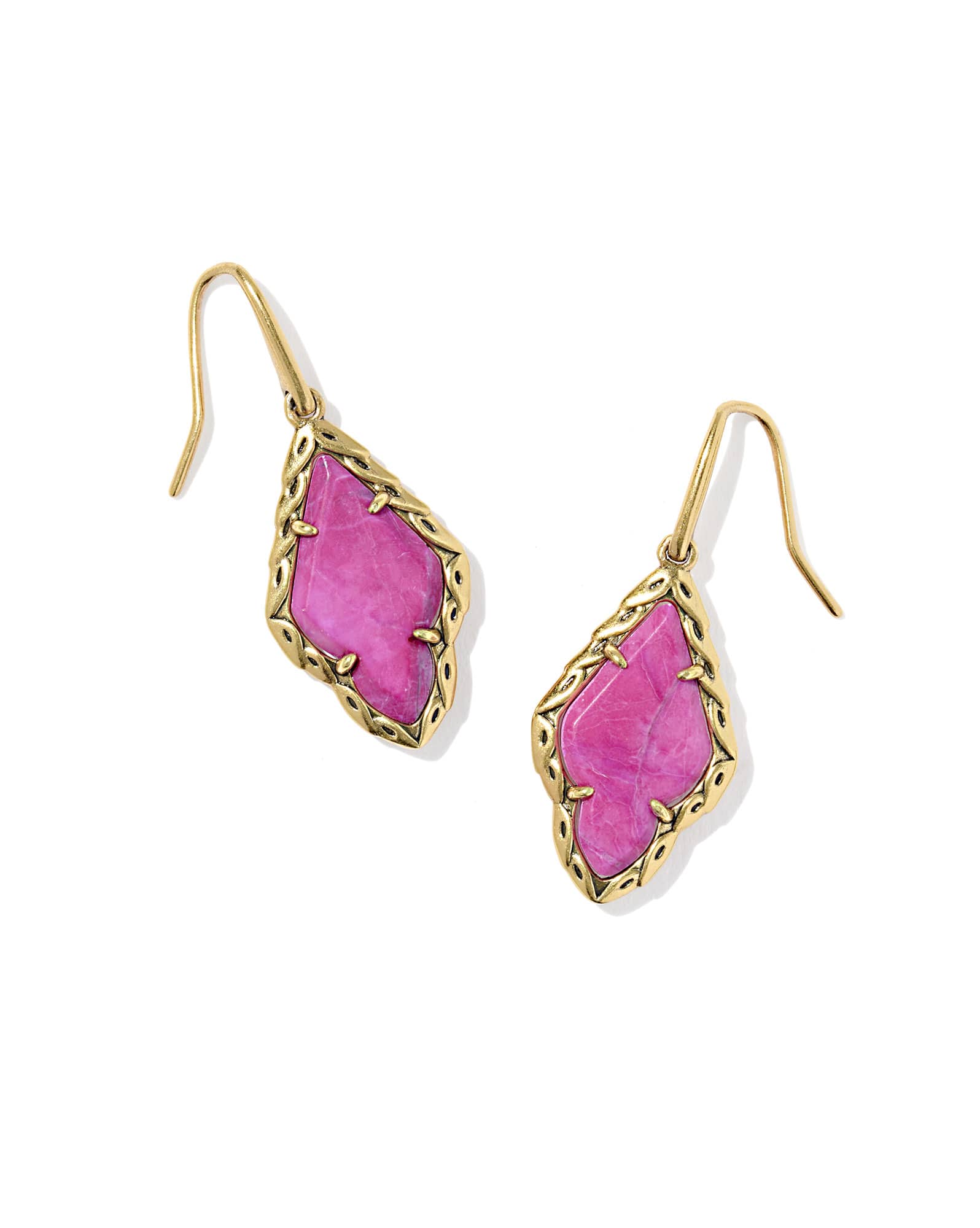 Adeline Vintage Gold Drop Earrings