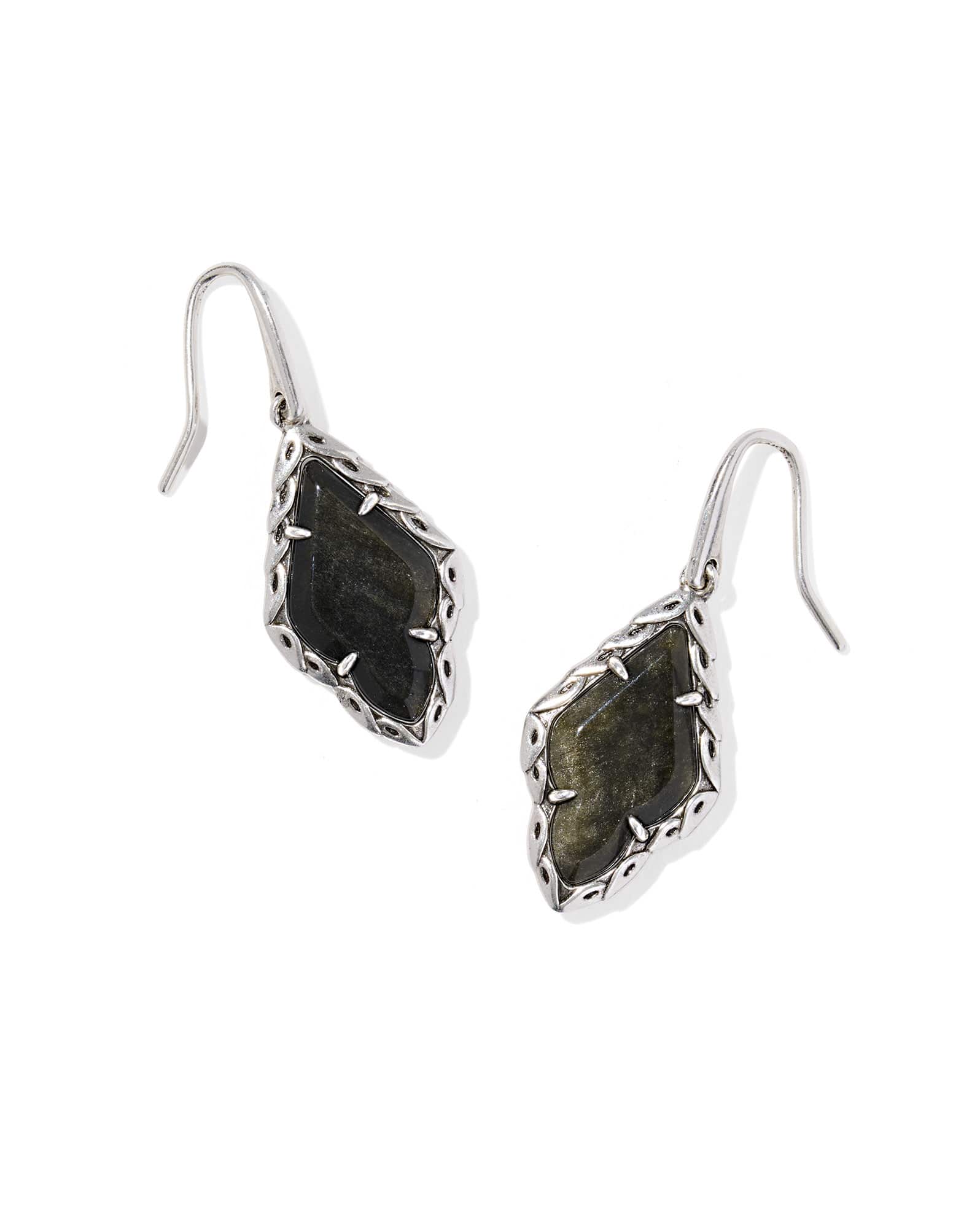 Adeline Vintage Silver Drop Earrings