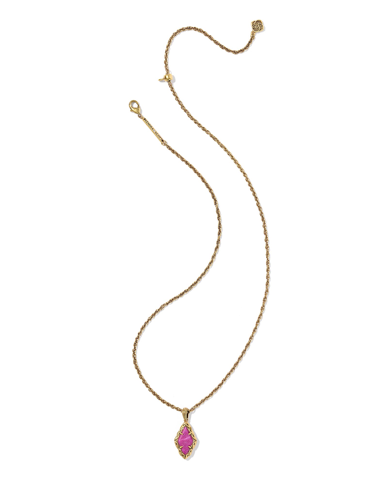 Adeline Vintage Gold Short Pendant Necklace