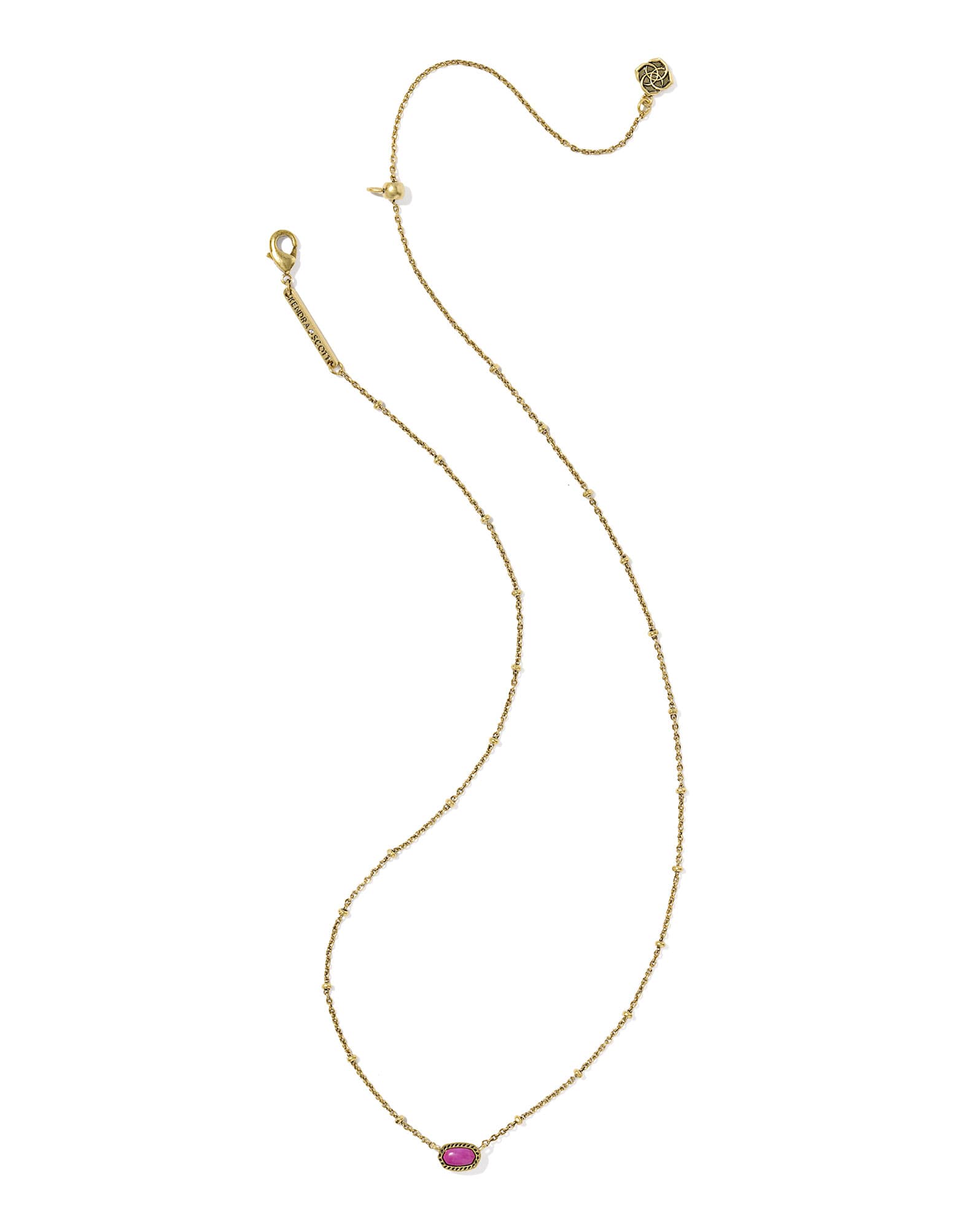 Mini Elisa Vintage Gold Satellite Short Pendant Necklace