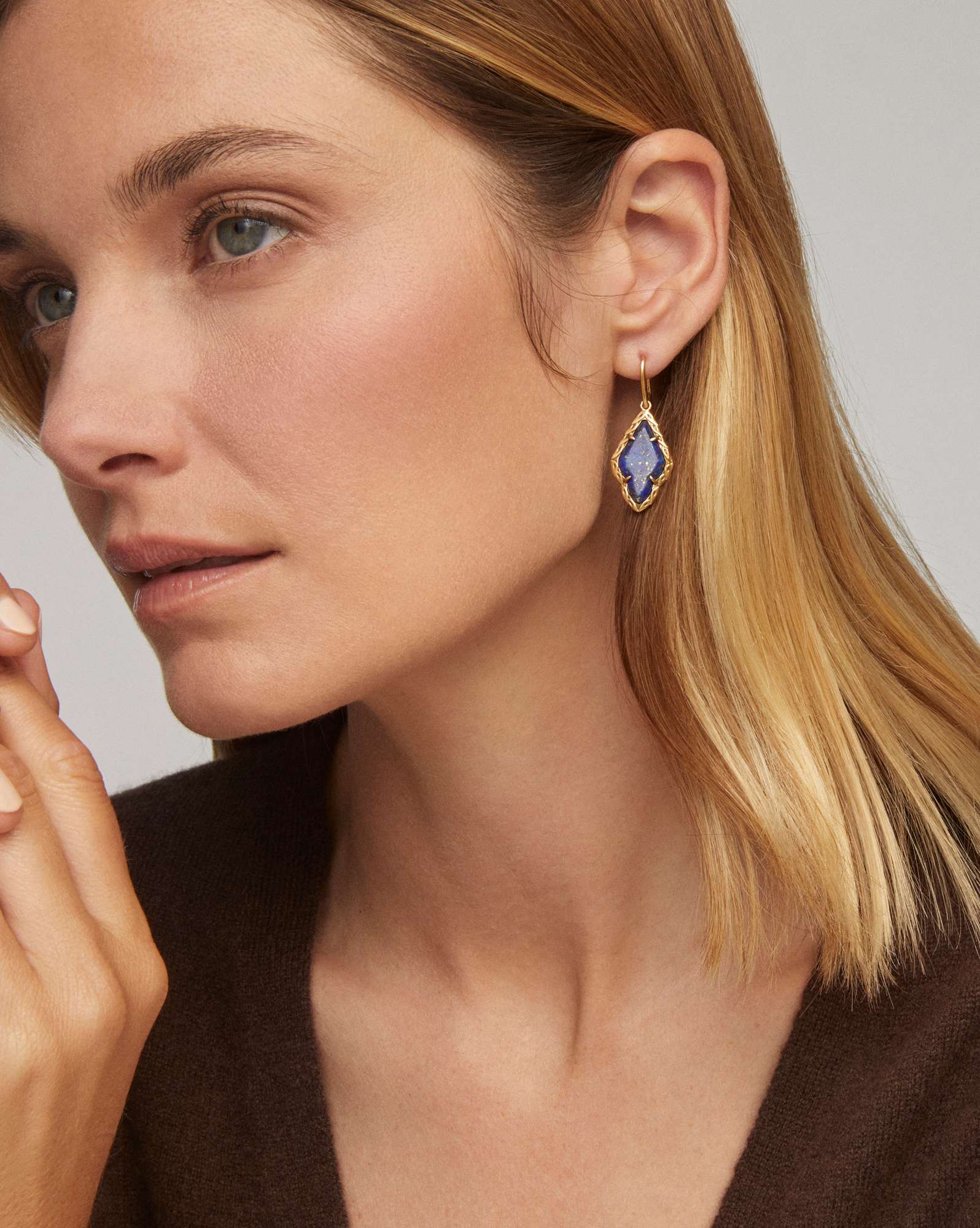 Adeline Vintage Gold Drop Earrings