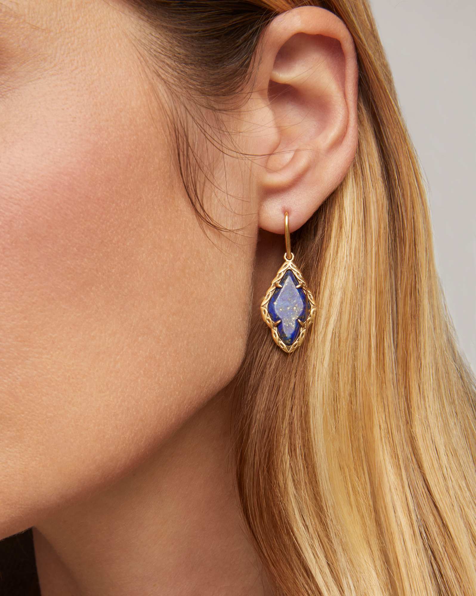 Adeline Vintage Gold Drop Earrings