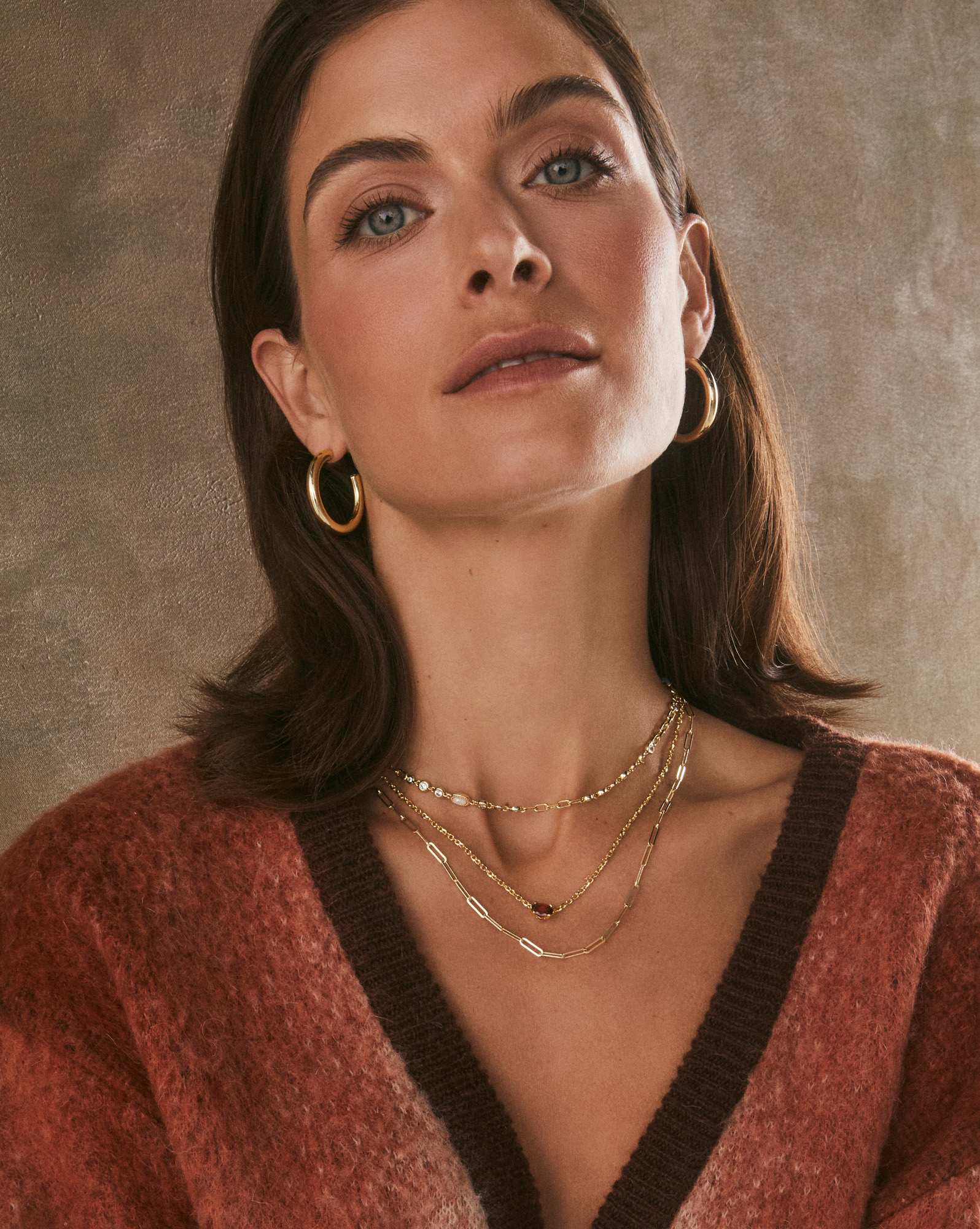 Colette Large Hoop Earrings in Gold