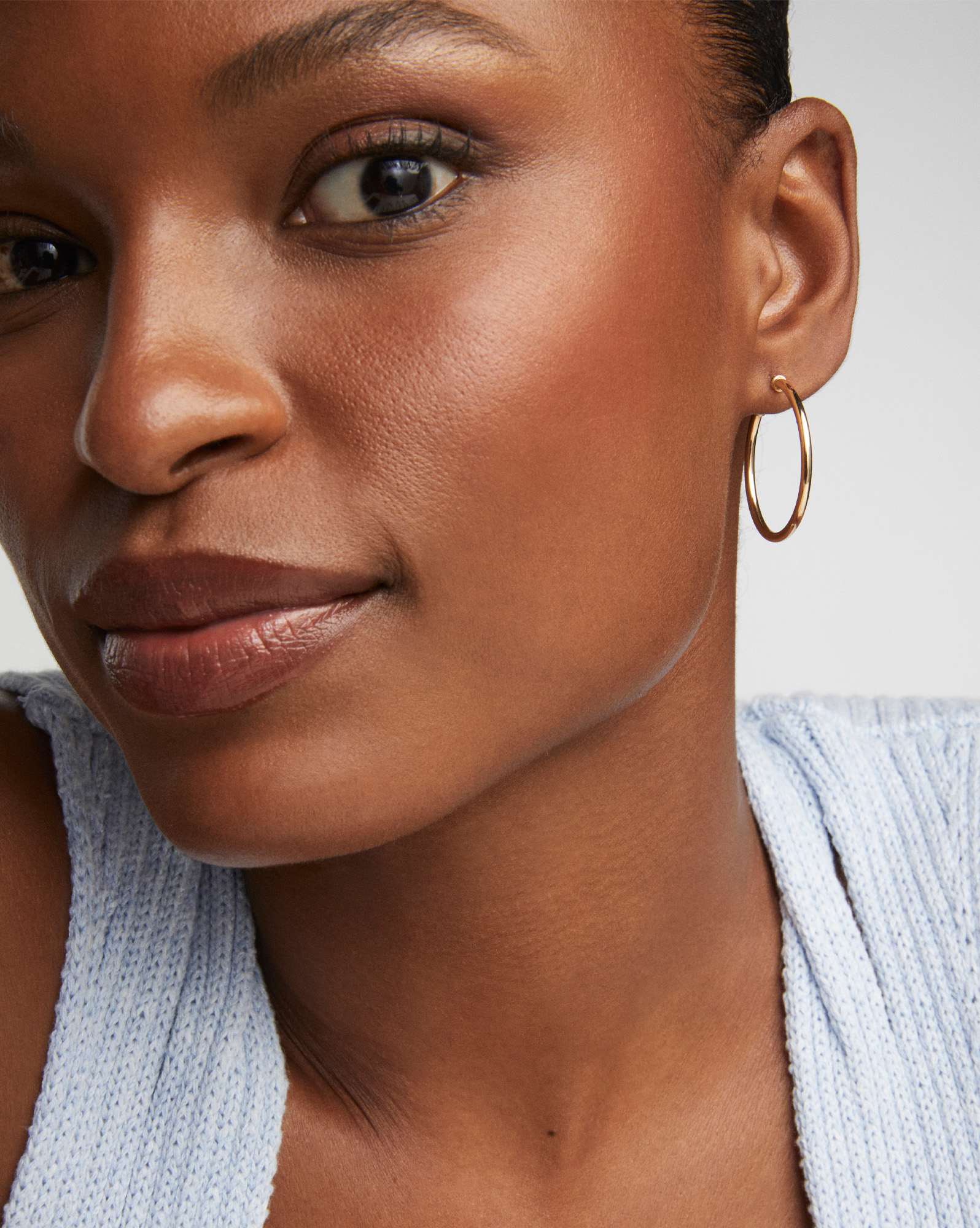 Giana 30mm Hoop Earrings in 14k Yellow Gold