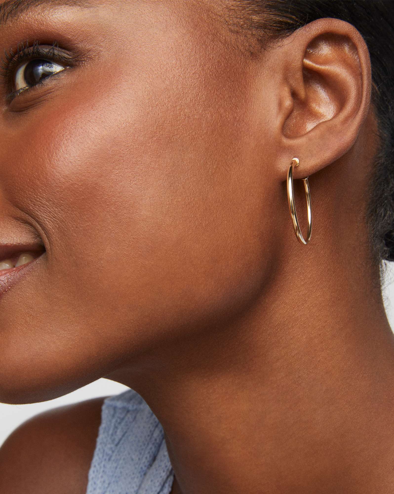 Giana 30mm Hoop Earrings in 14k Yellow Gold