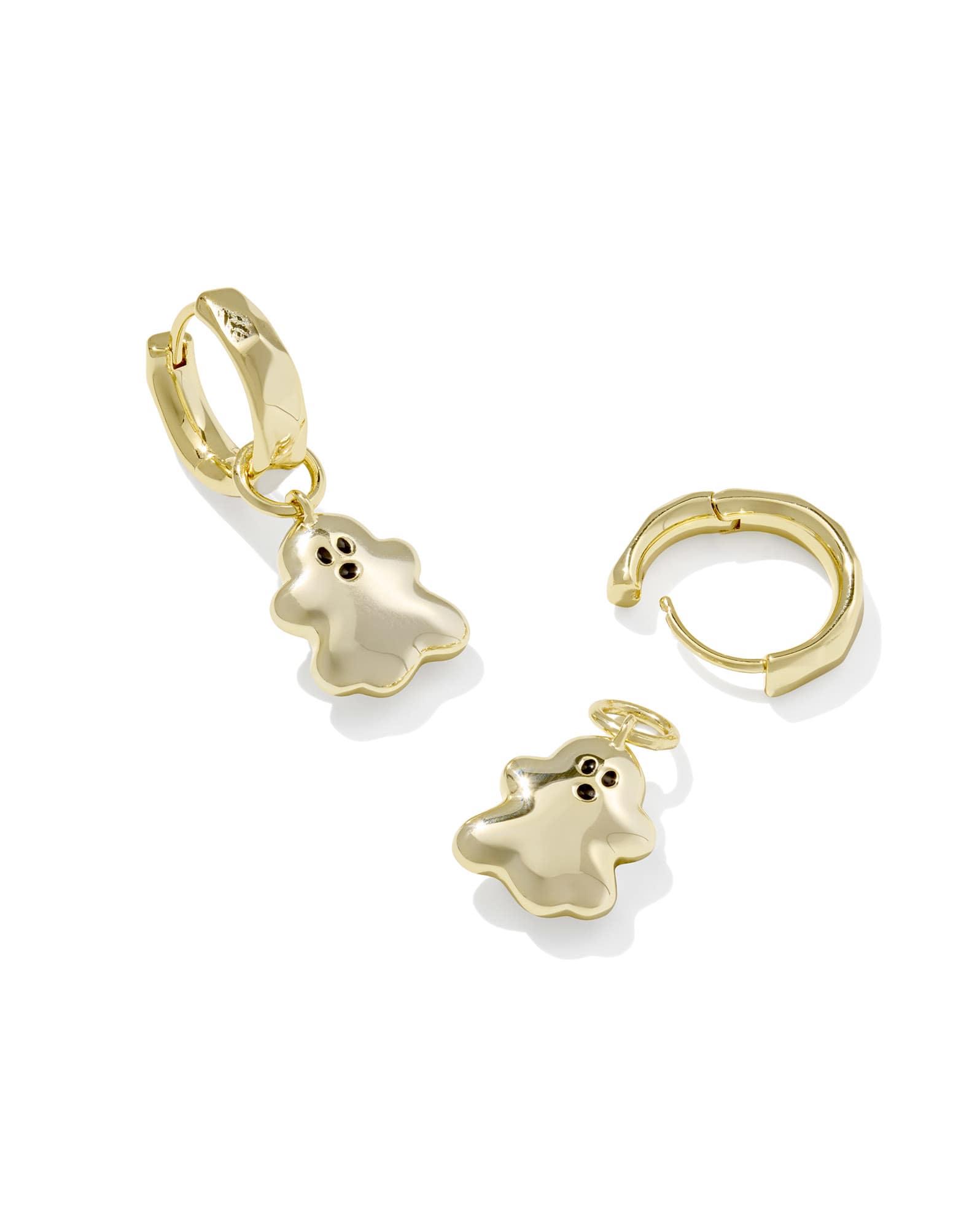 Ghost Gold Convertible Huggie Earrings