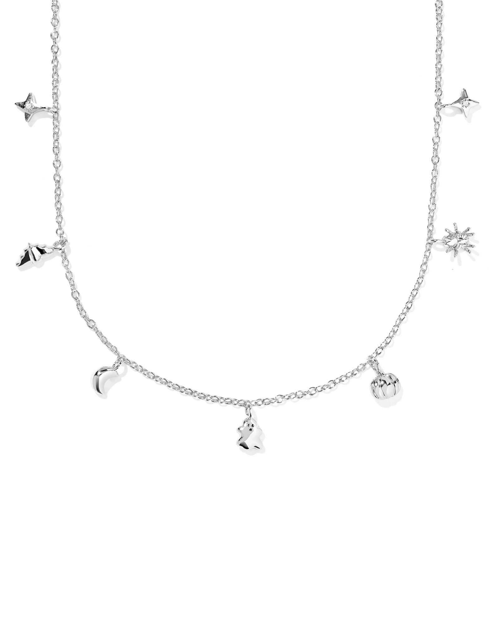 Halloween Silver Strand Necklace