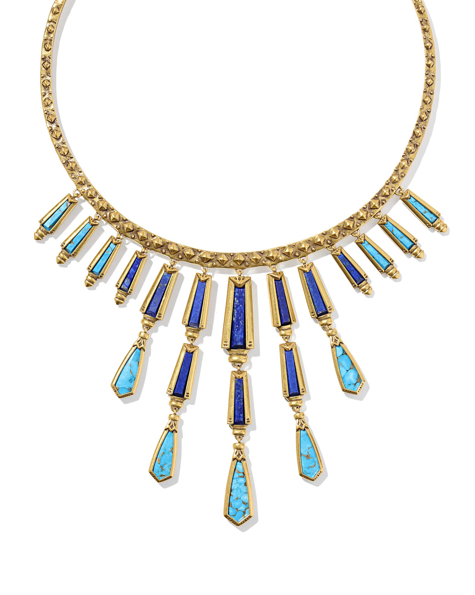 Catherine Vintage Gold Tiered Statement Necklace