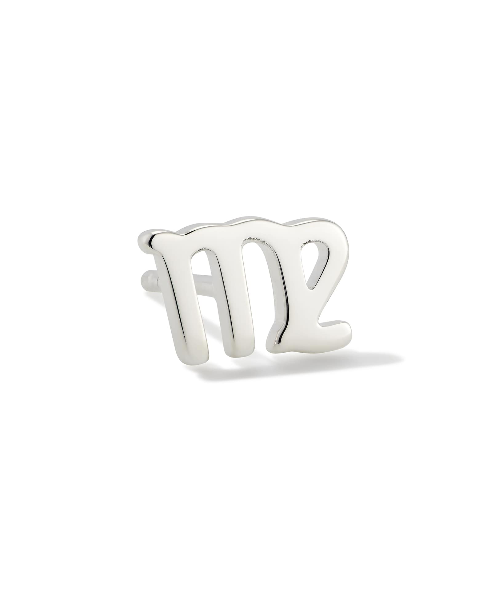 Virgo Single Stud Earring in Sterling Silver