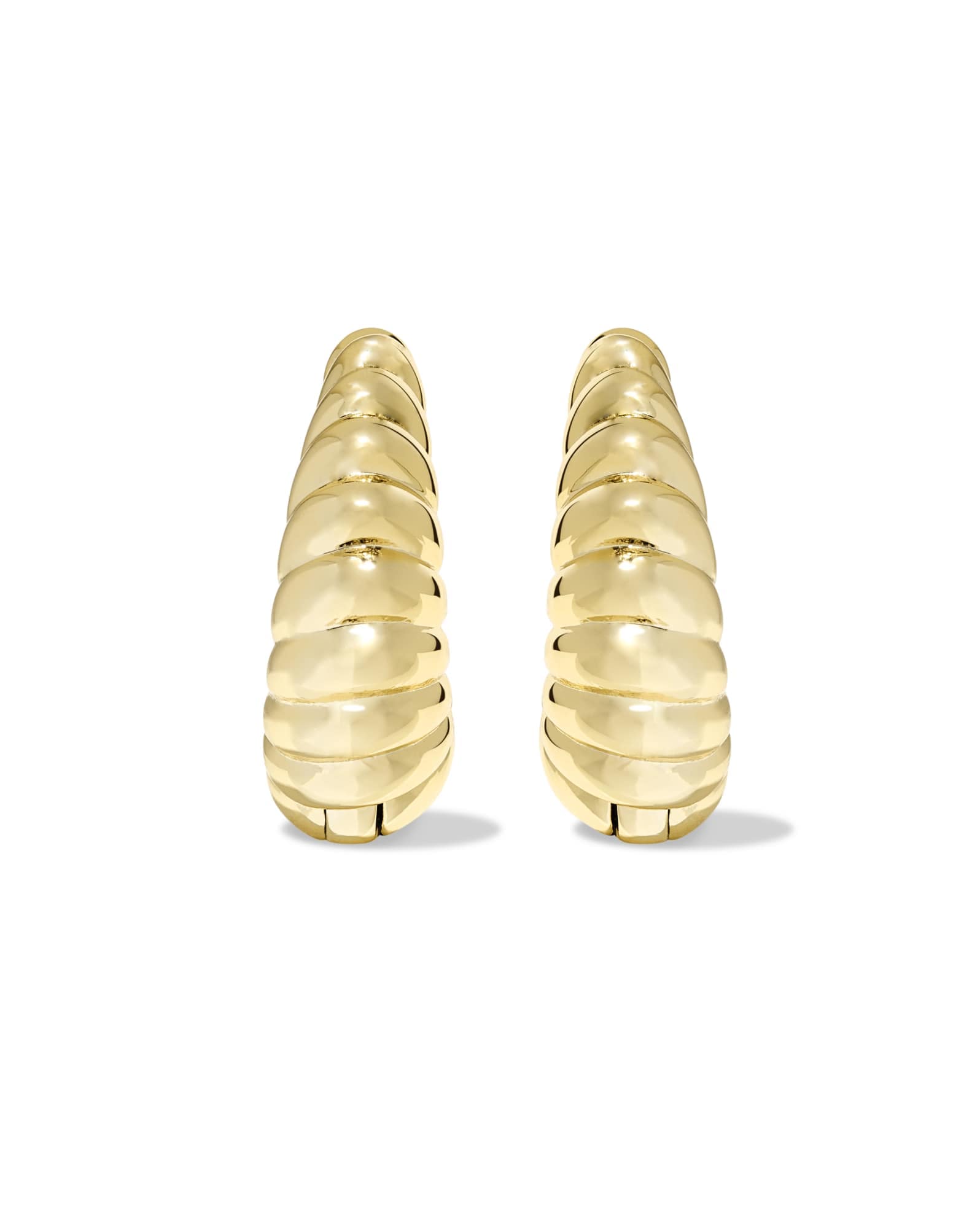 Sandy Gold Huggie Earrings