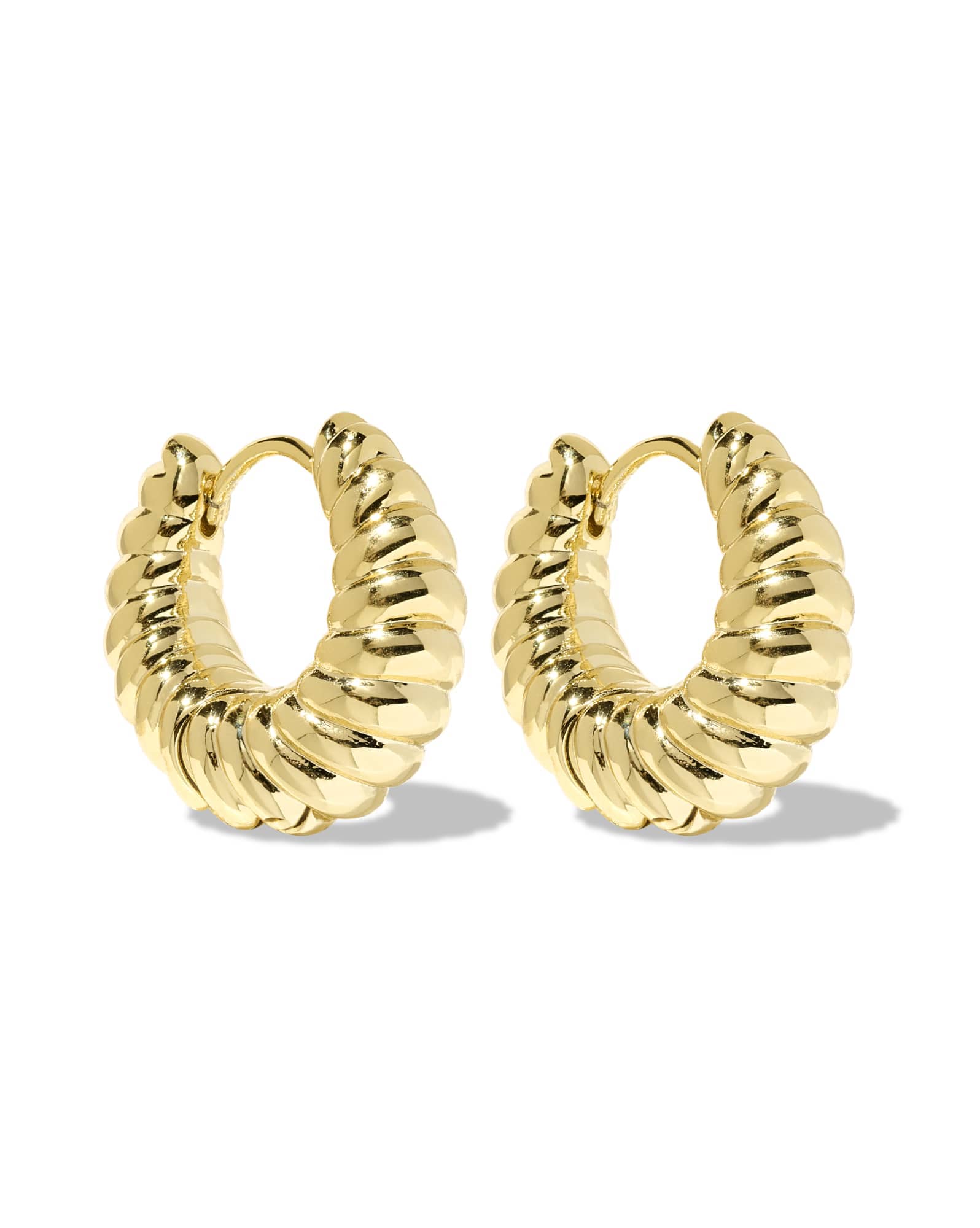 Sandy Gold Huggie Earrings