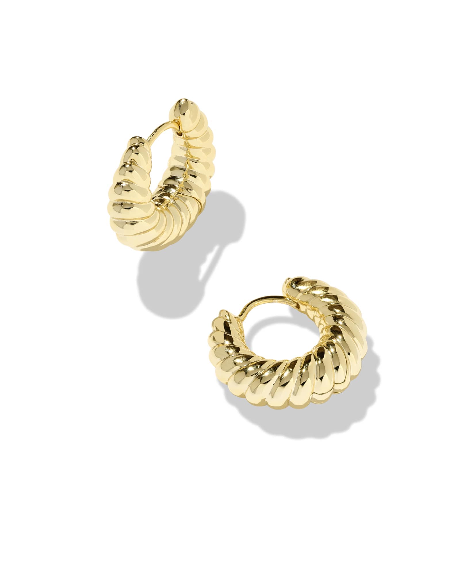 Sandy Gold Huggie Earrings