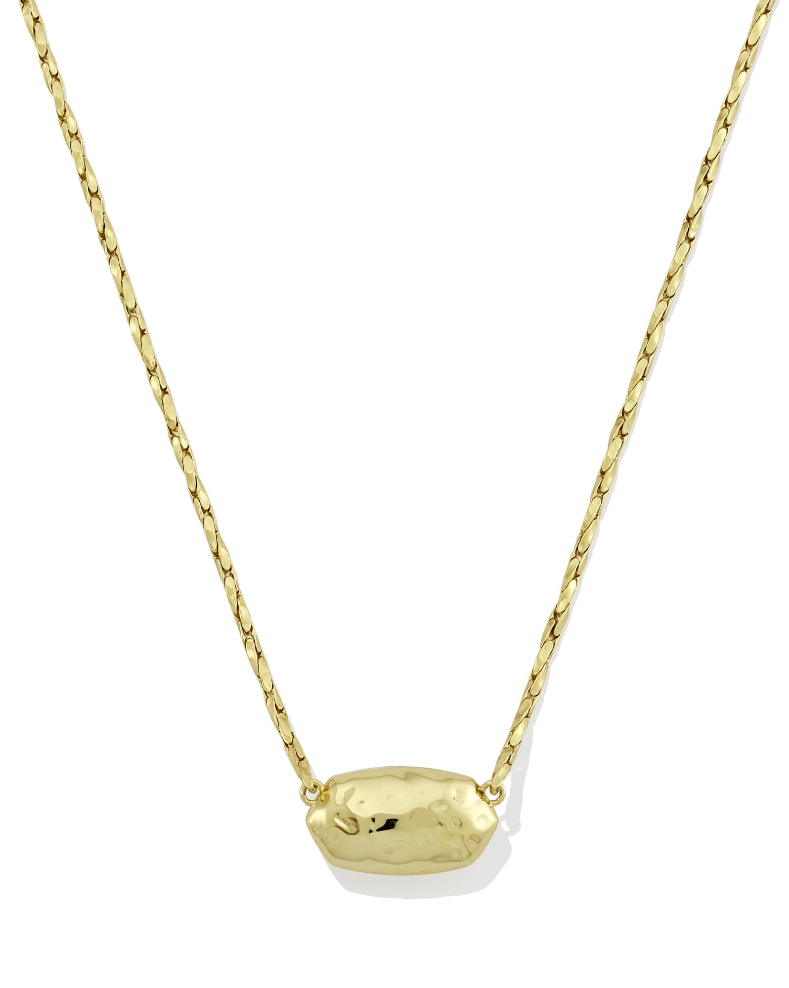 Elisa Riveted Gold Short Pendant Necklace | Kendra Scott