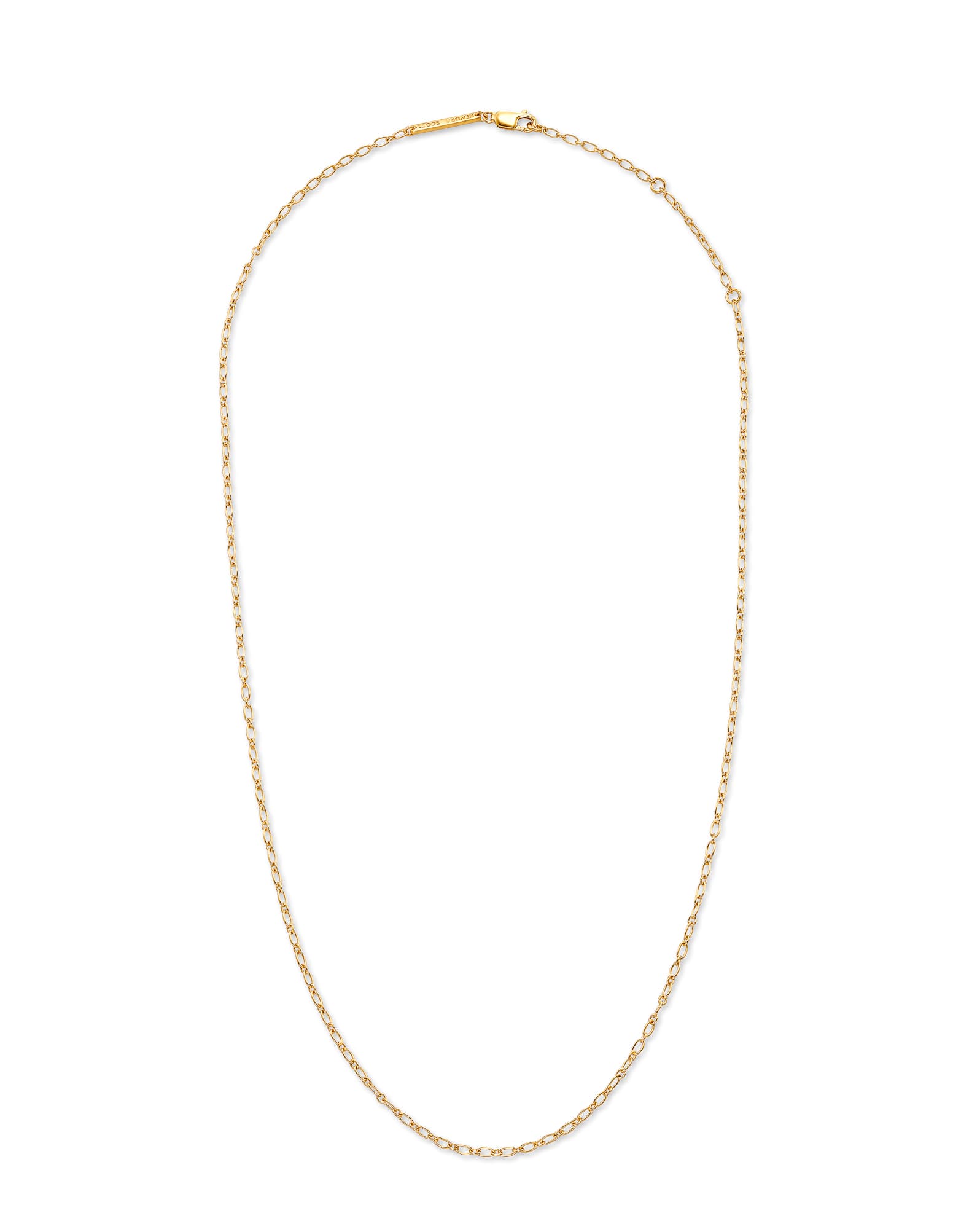 18” Double Link Rolo Chain Necklace in 18k Yellow Gold Vermeil