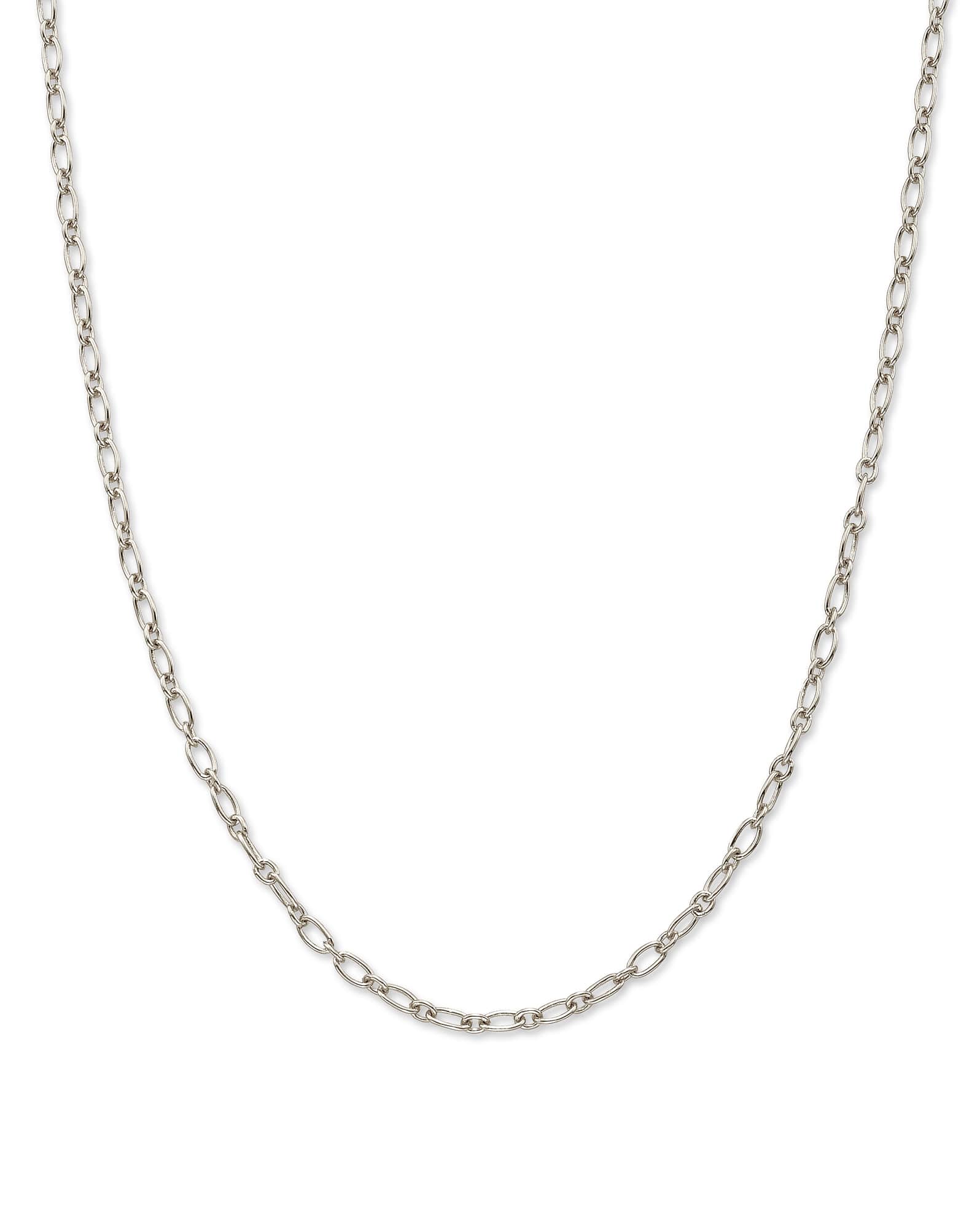 18” Double Link Rolo Chain Necklace in Sterling Silver