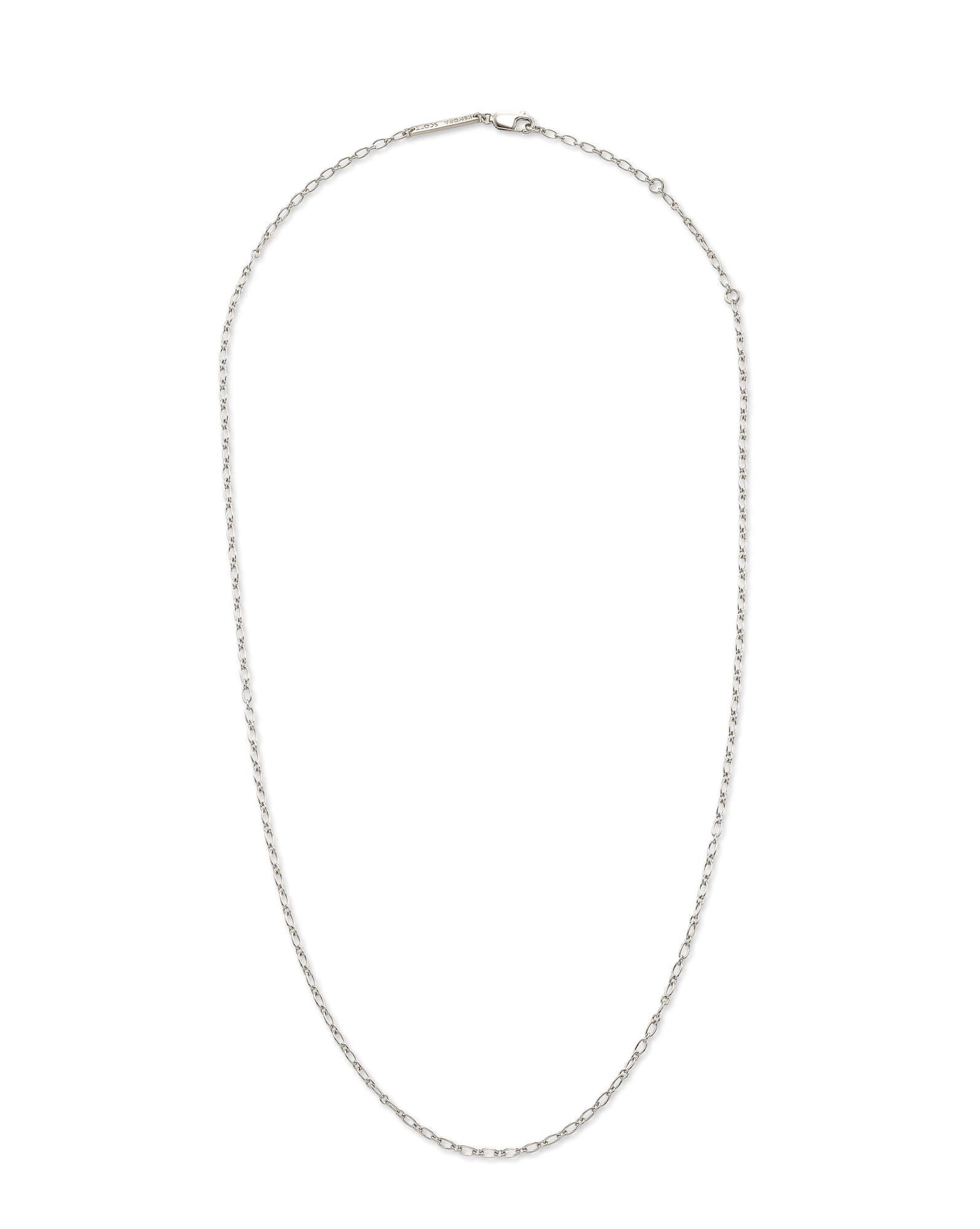 18” Double Link Rolo Chain Necklace in Sterling Silver