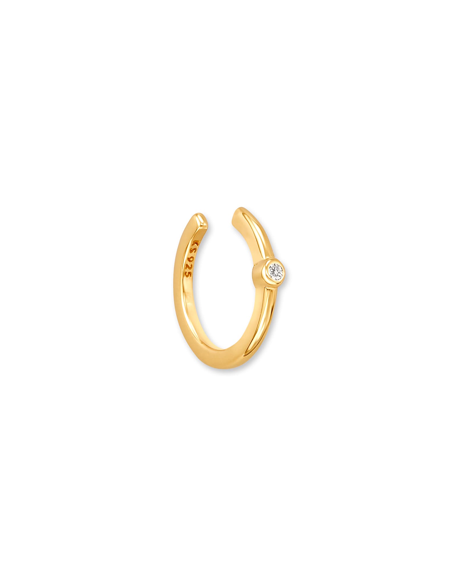 Taryn Ear Cuff in White Diamond