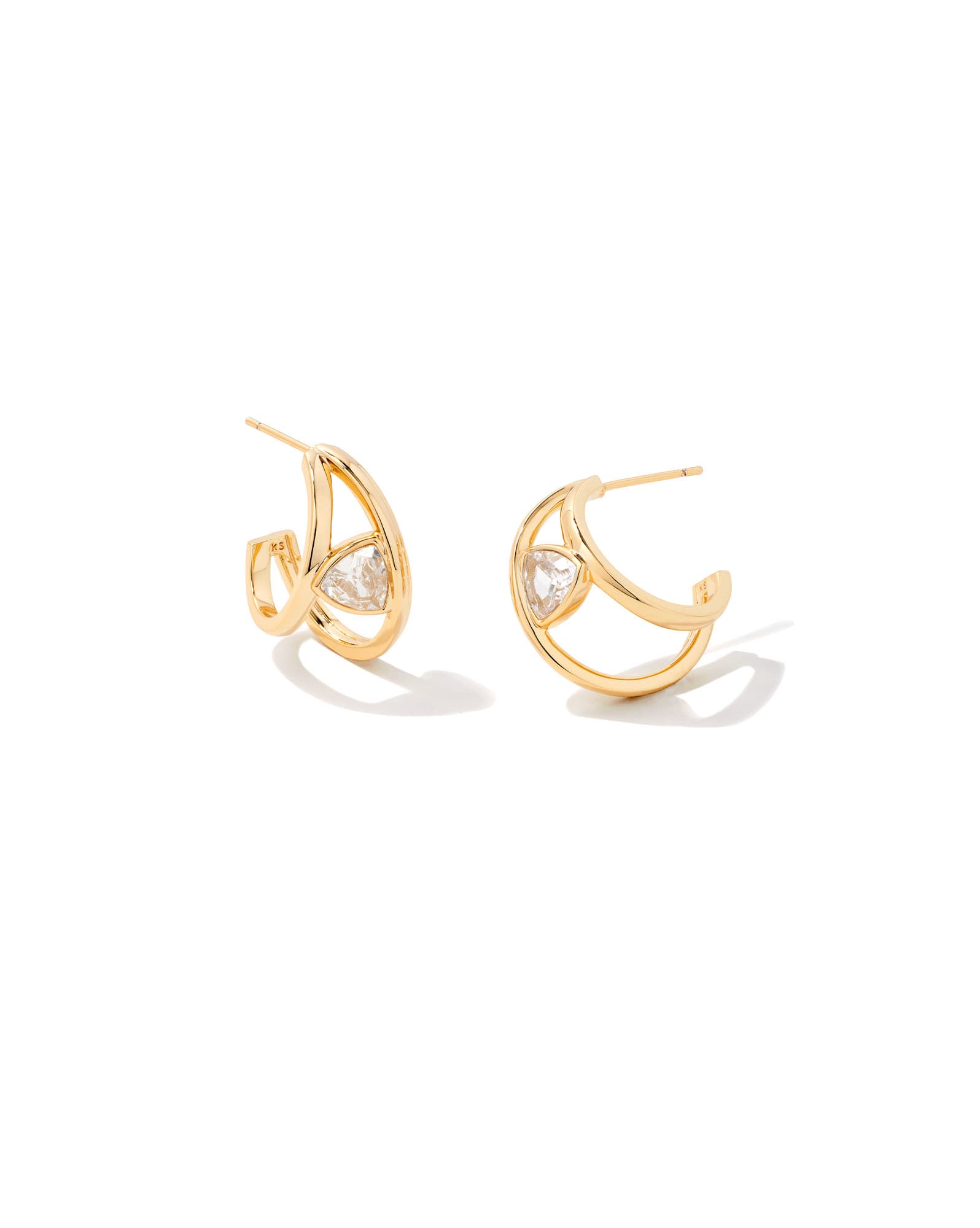 Arden Gold Huggie Earrings 