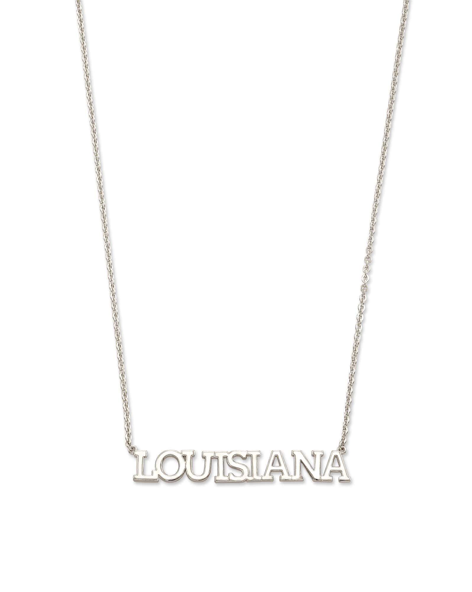 Louisiana Pendant Necklace in Sterling Silver
