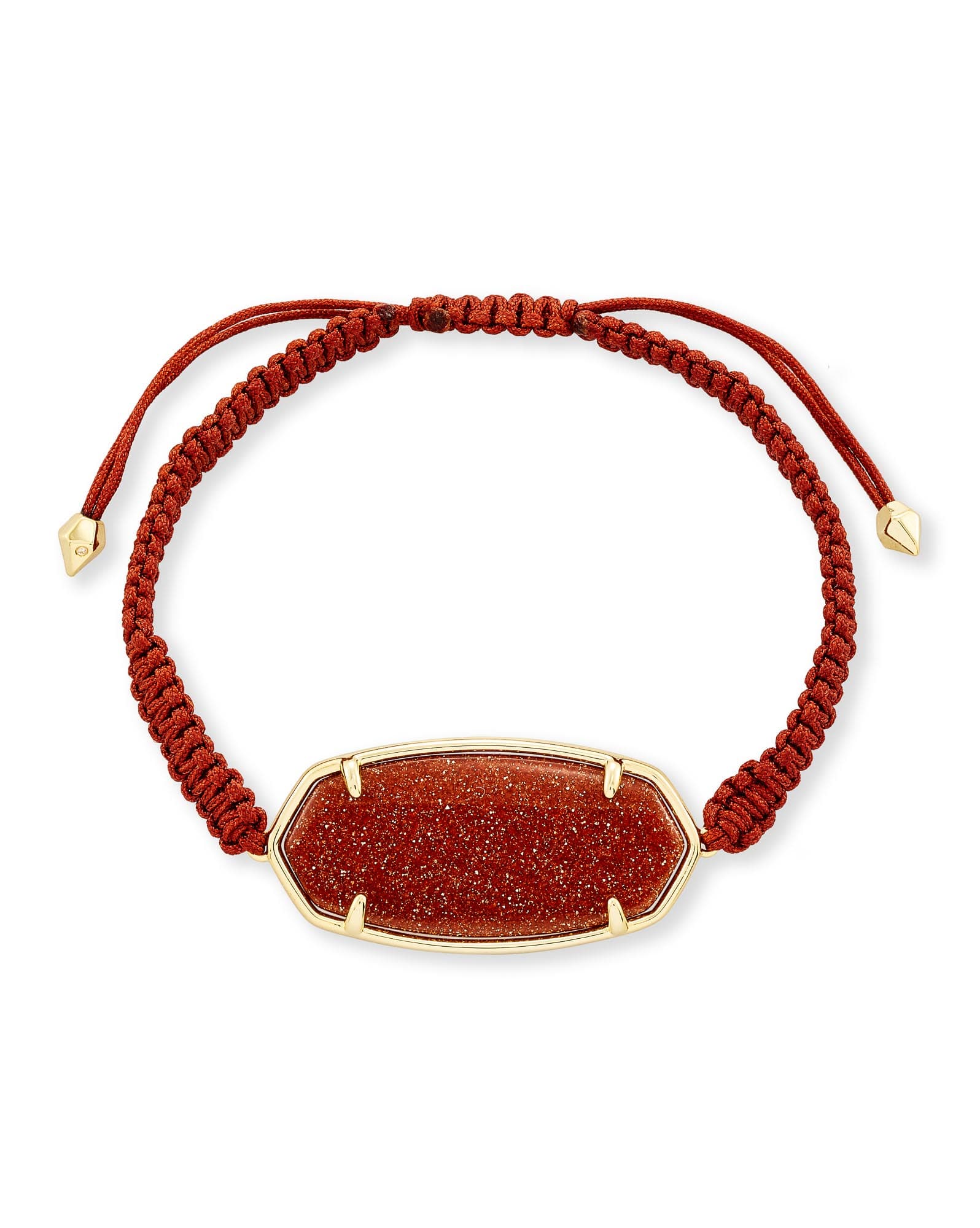 Elle Gold Friendship Bracelet in Goldstone