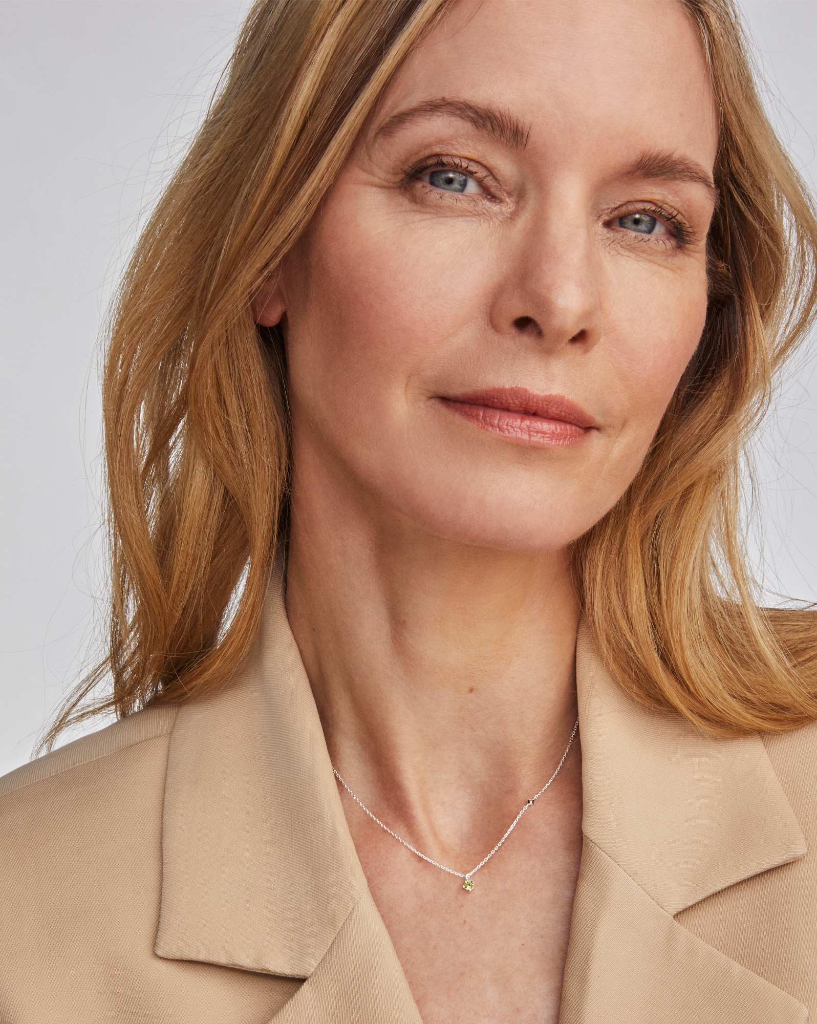 Maisie Sterling Silver Pendant Necklace in Peridot